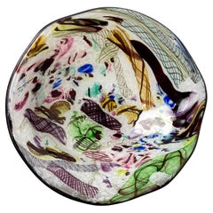 Handmade Multicoloured Art Glass Bowl, Denmark, 2000s