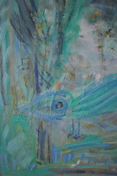 Danish Contemporary Painting, Oil on Canvas by Mette Birckner