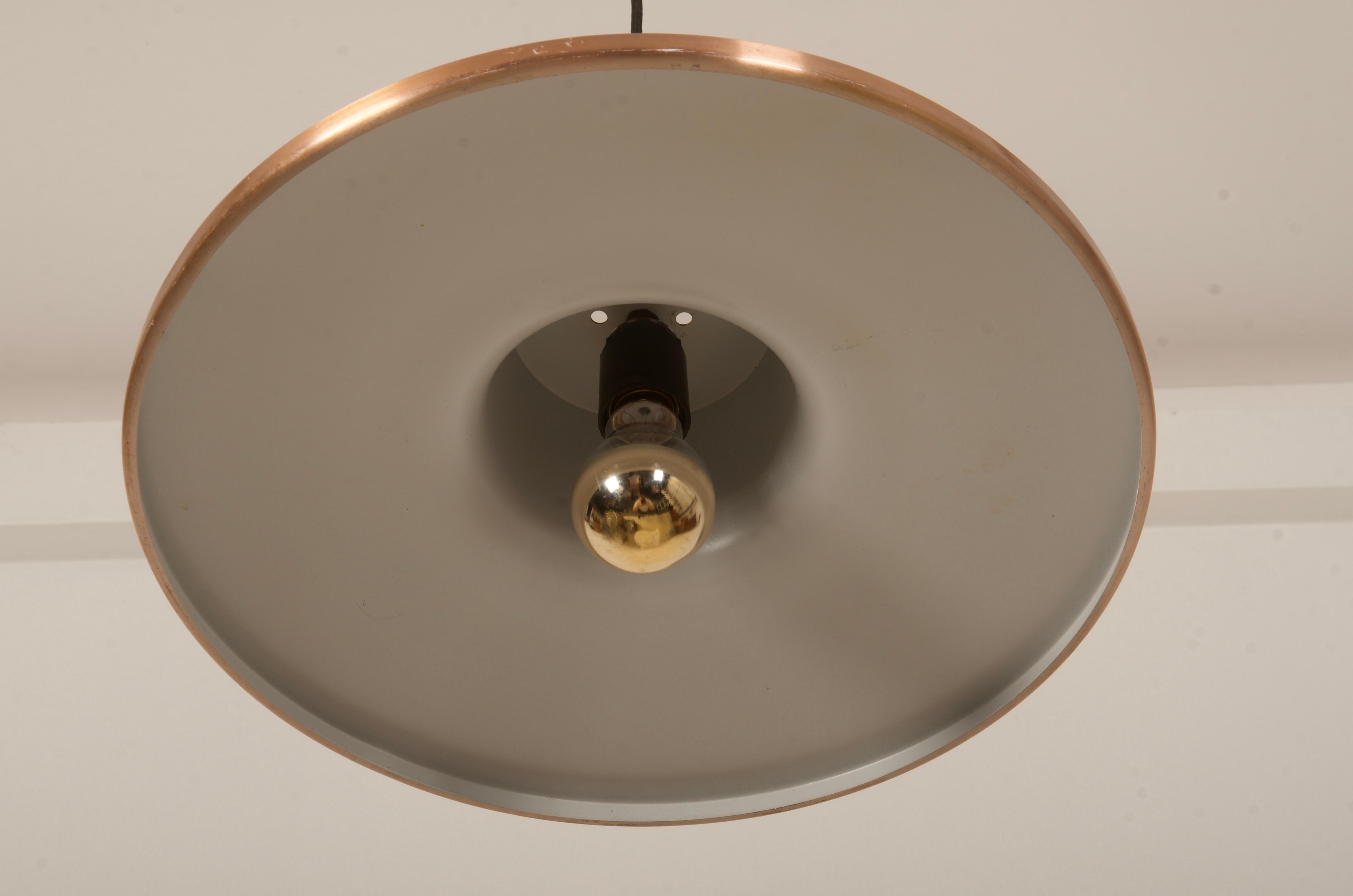 Late 20th Century Danish Copper/Aluminum Pendand For Sale