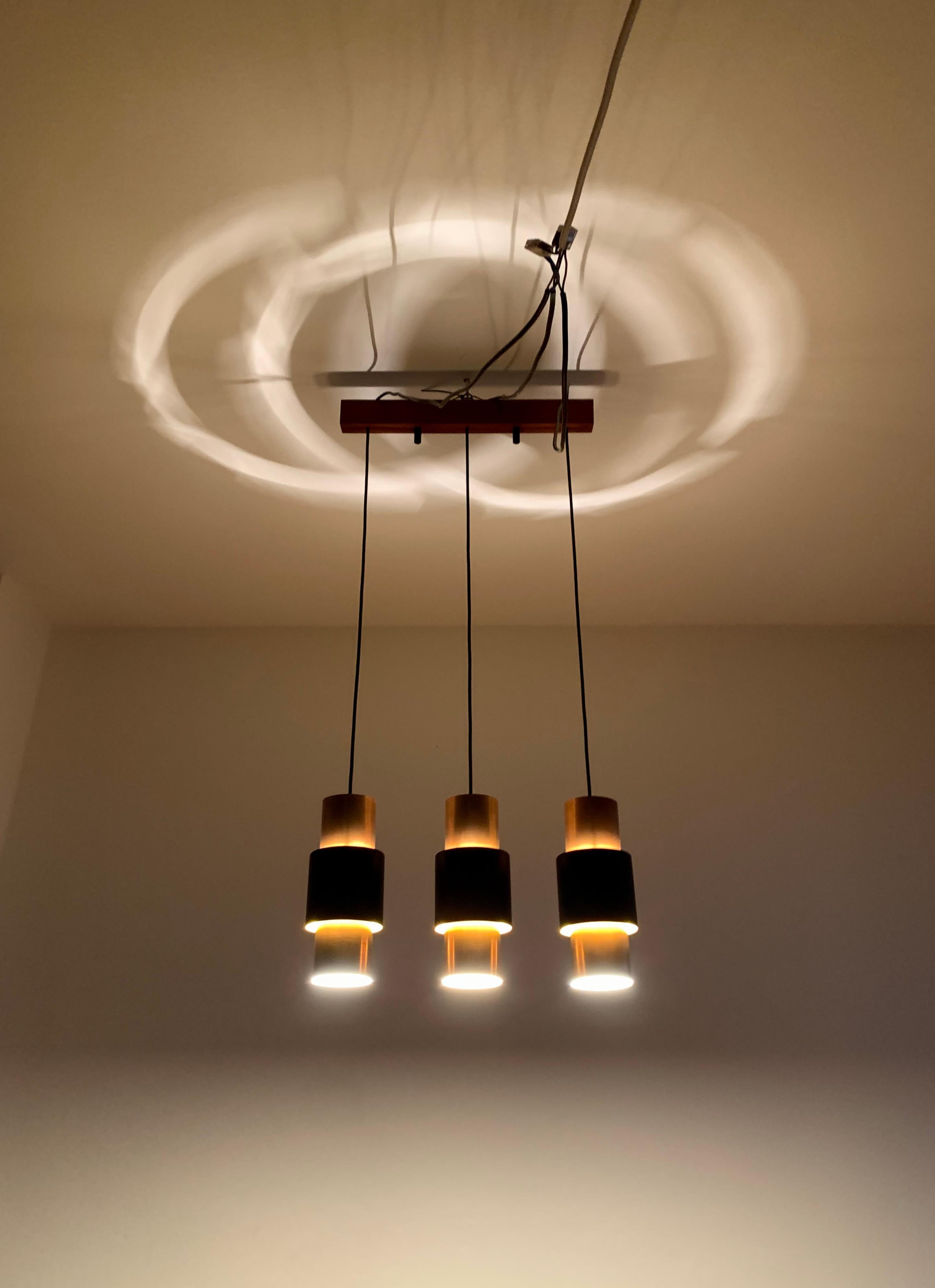 Lampe danoise en cuivre Cascade en vente 5