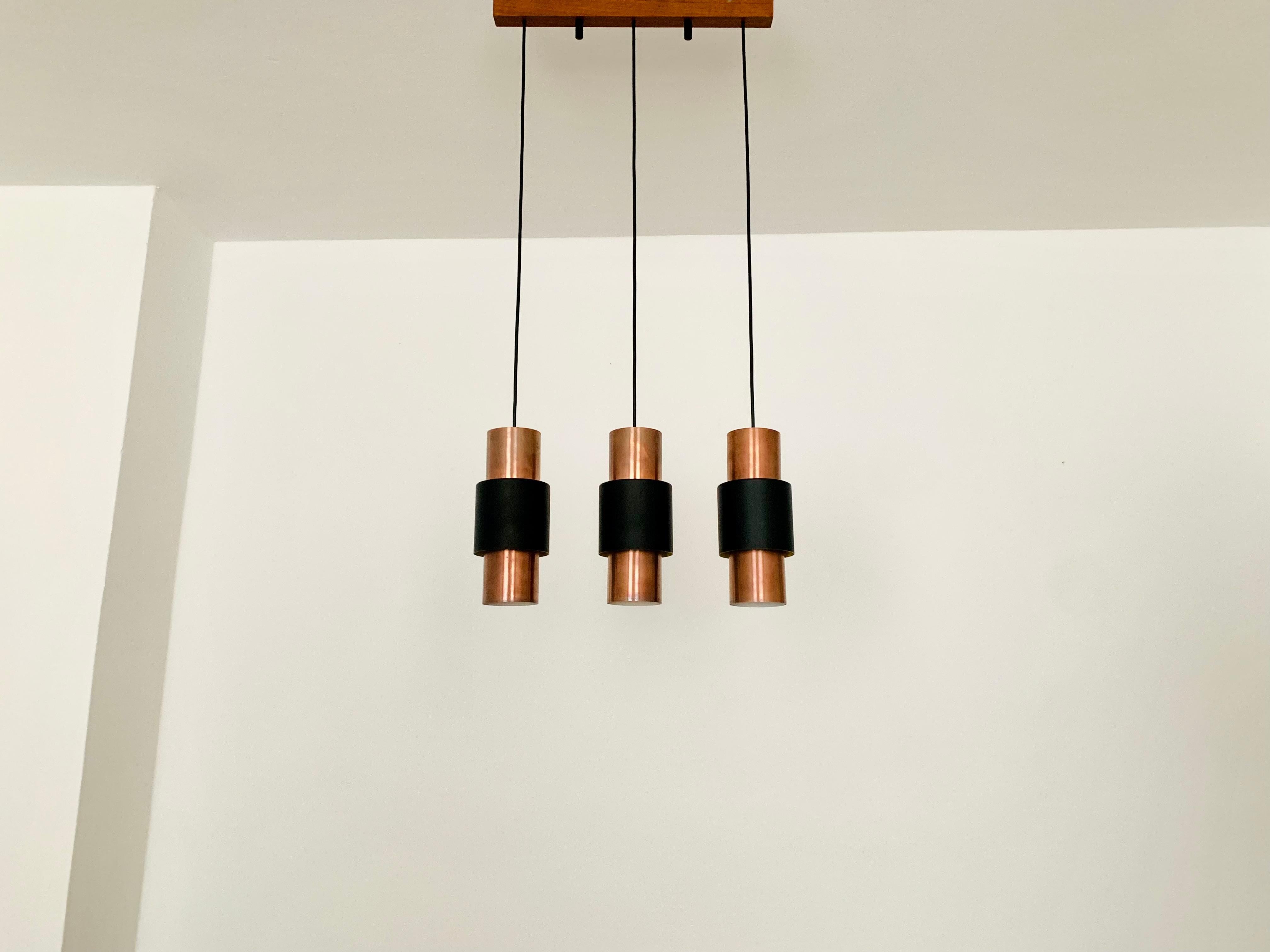 Danish Copper Cascading Lamp In Good Condition For Sale In München, DE