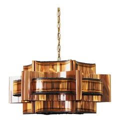 Danish Copper Ceiling Lamp by Holm Sørensen, 1960s