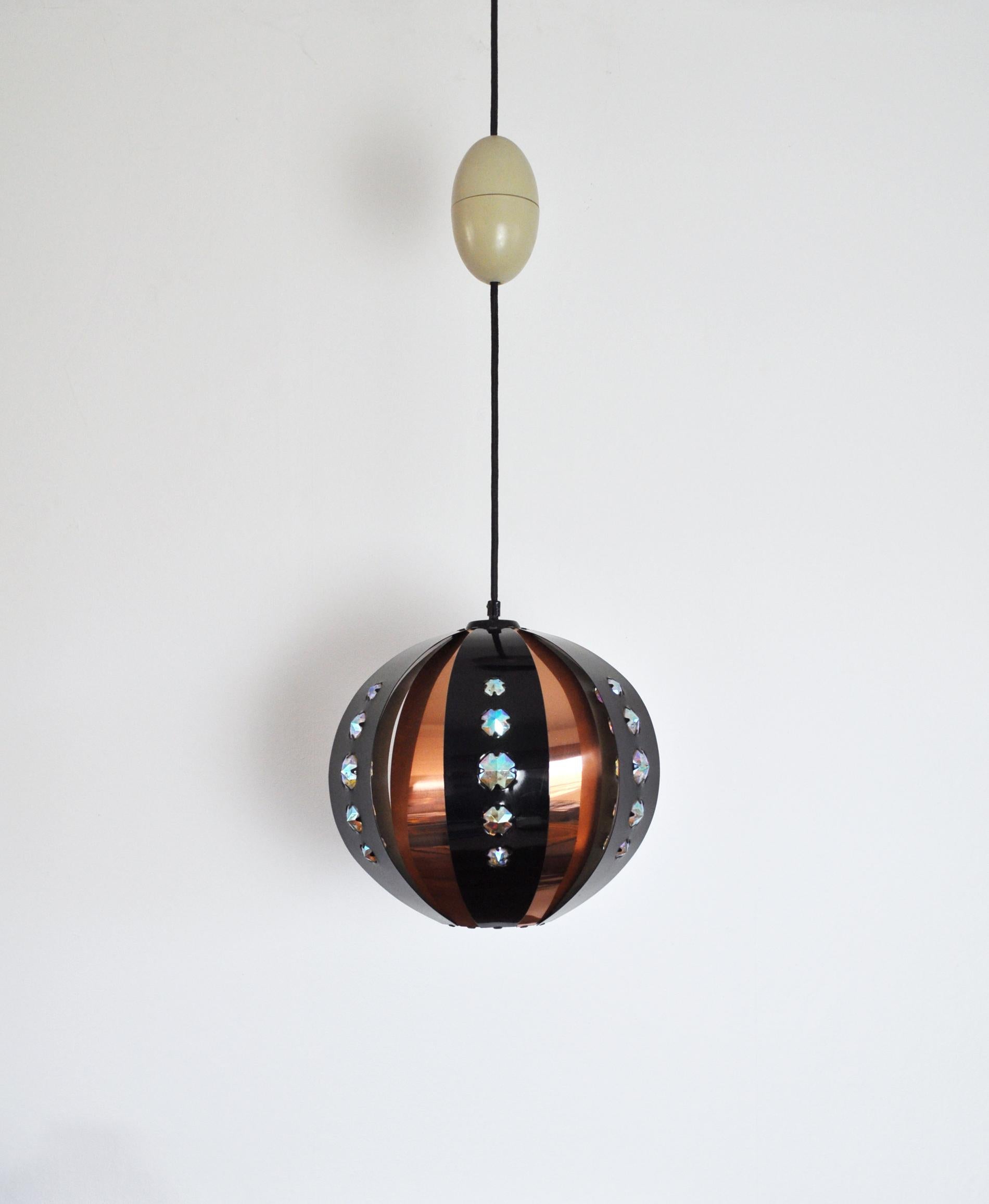 Scandinavian Modern Danish Copper Pendant by Werner Schou for Coronell For Sale