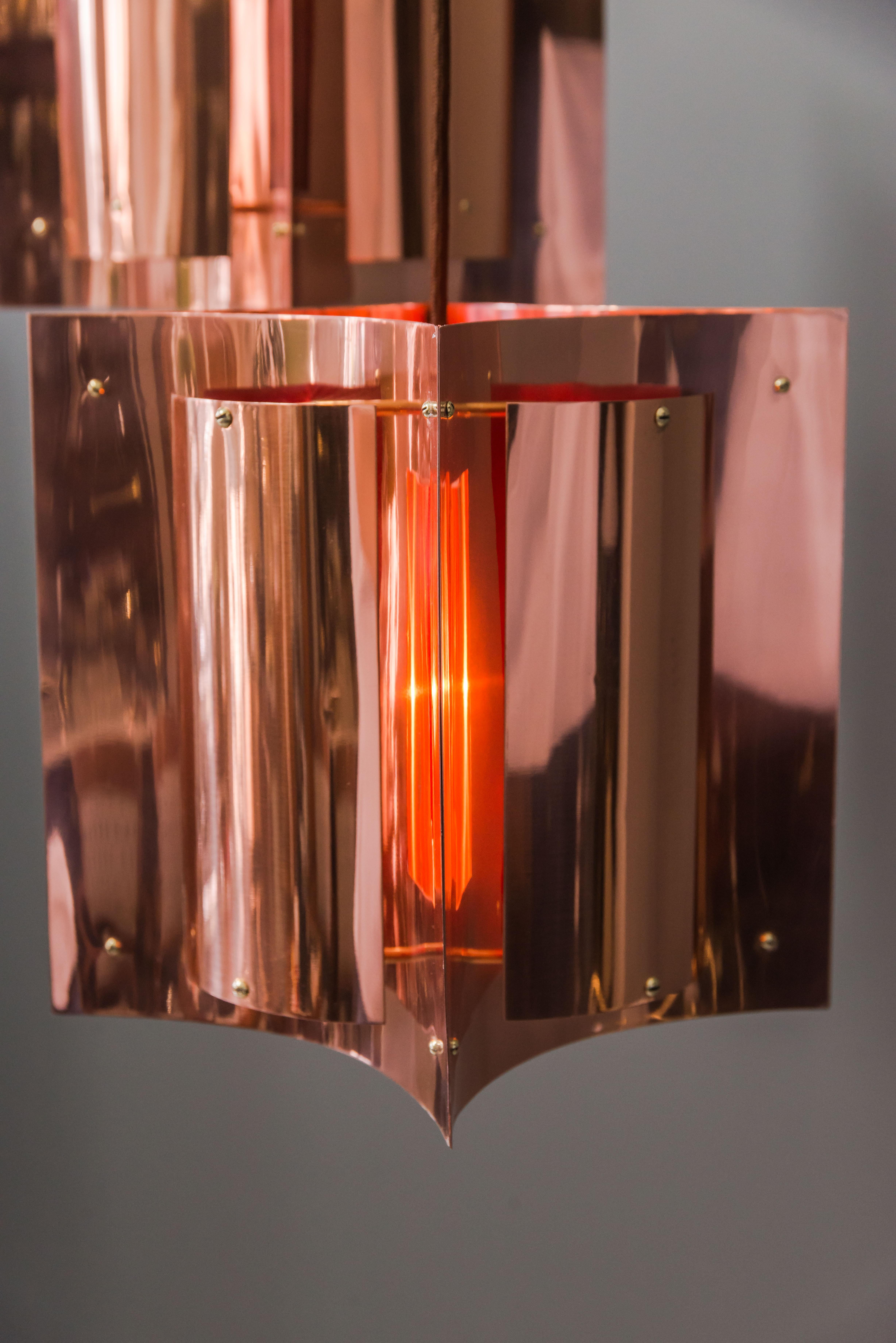Danish Copper Pendant Lamp by Svend Aage Holm Sørensen, 1960s For Sale 5