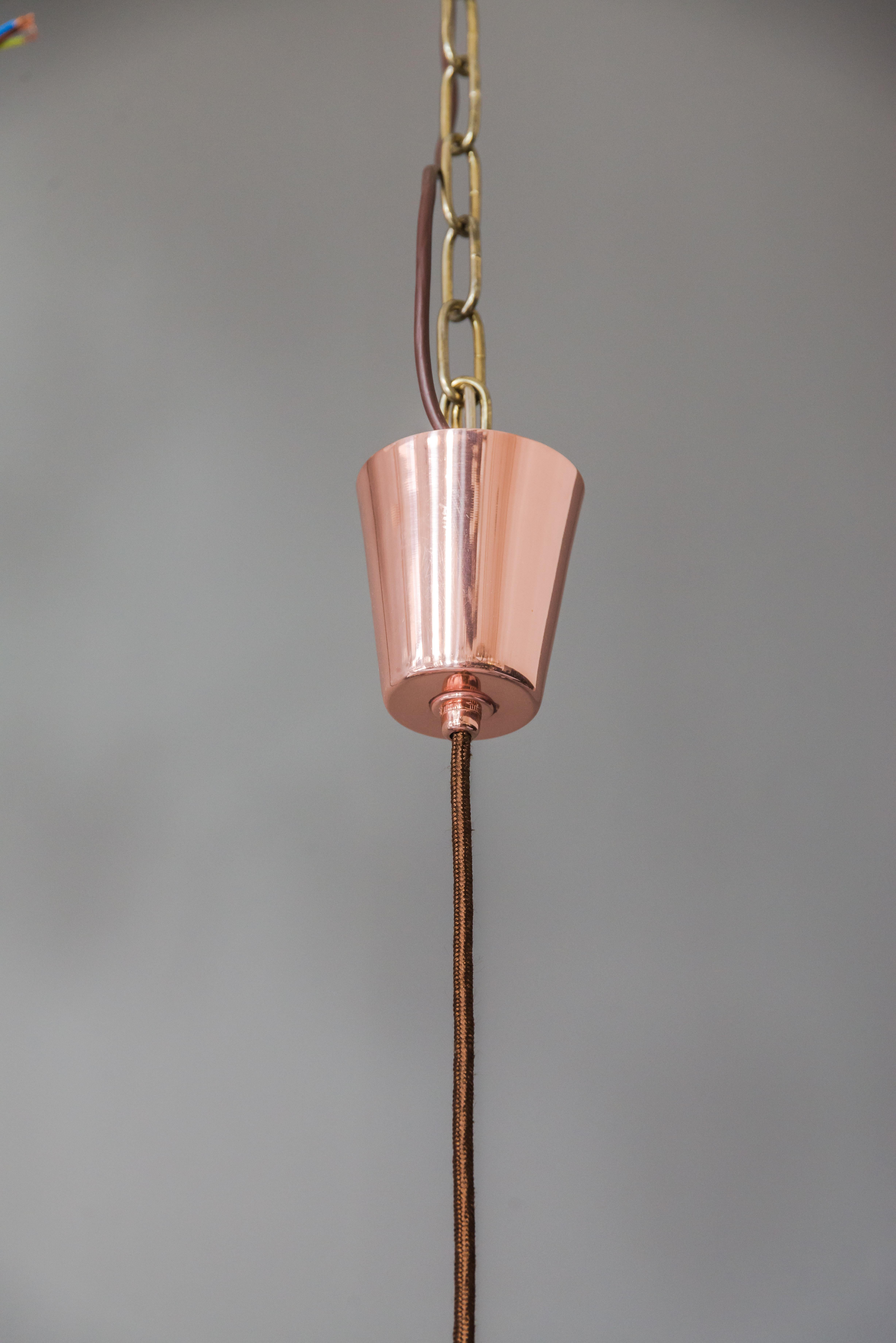 Danish Copper Pendant Lamp by Svend Aage Holm Sørensen, 1960s For Sale 7