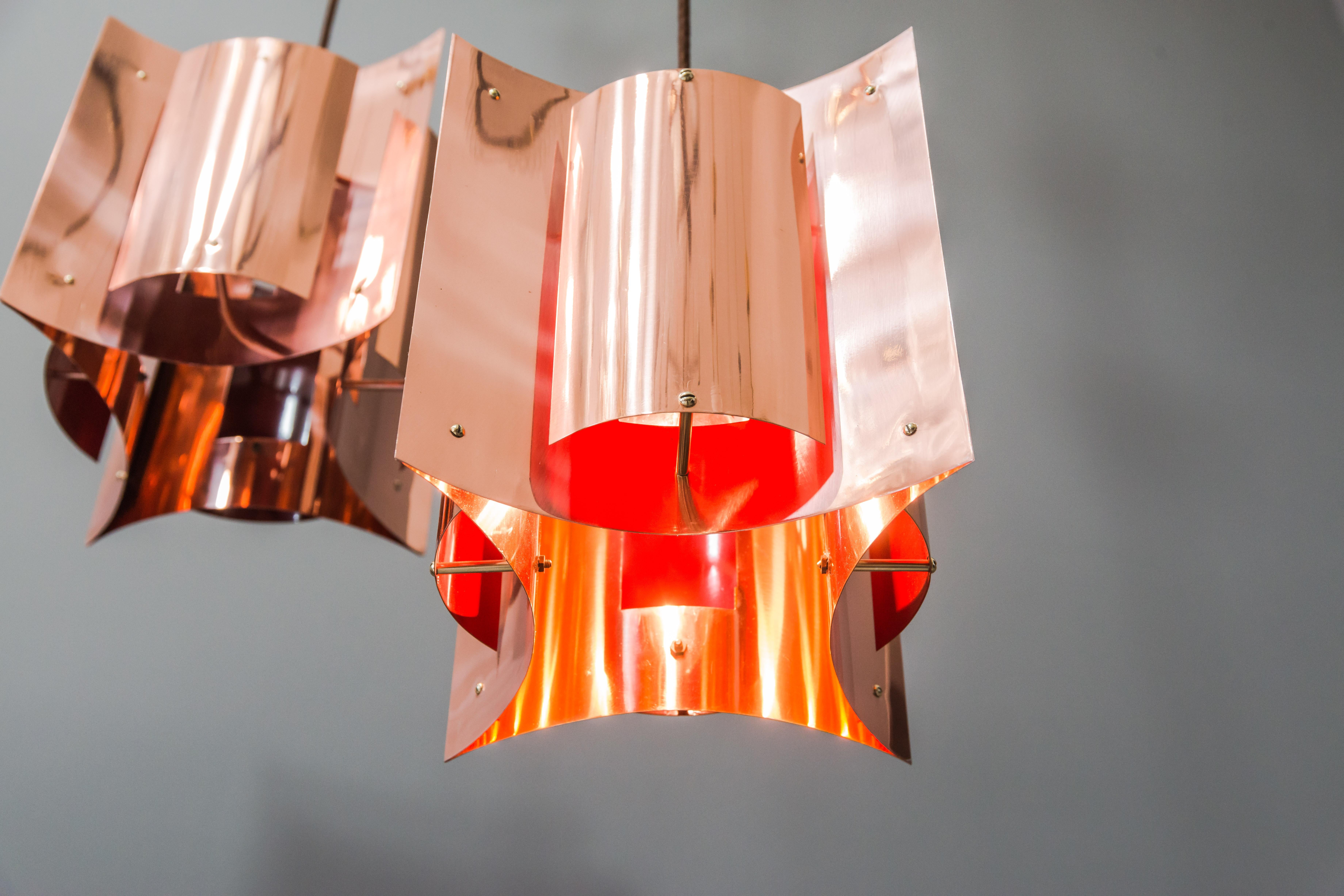 Danish Copper Pendant Lamp by Svend Aage Holm Sørensen, 1960s For Sale 3