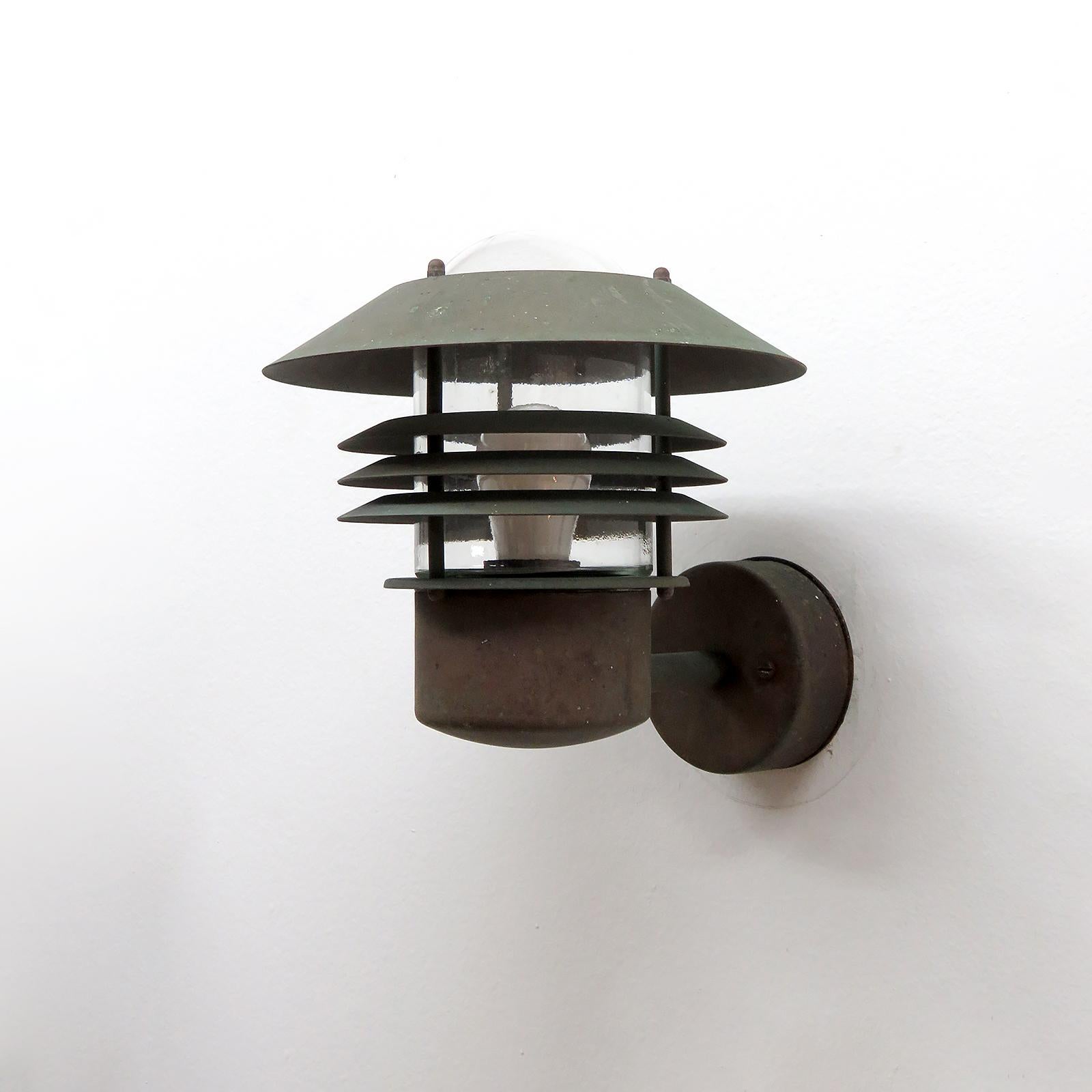 Danish Copper Wall Lights, 1970 In Good Condition For Sale In Los Angeles, CA