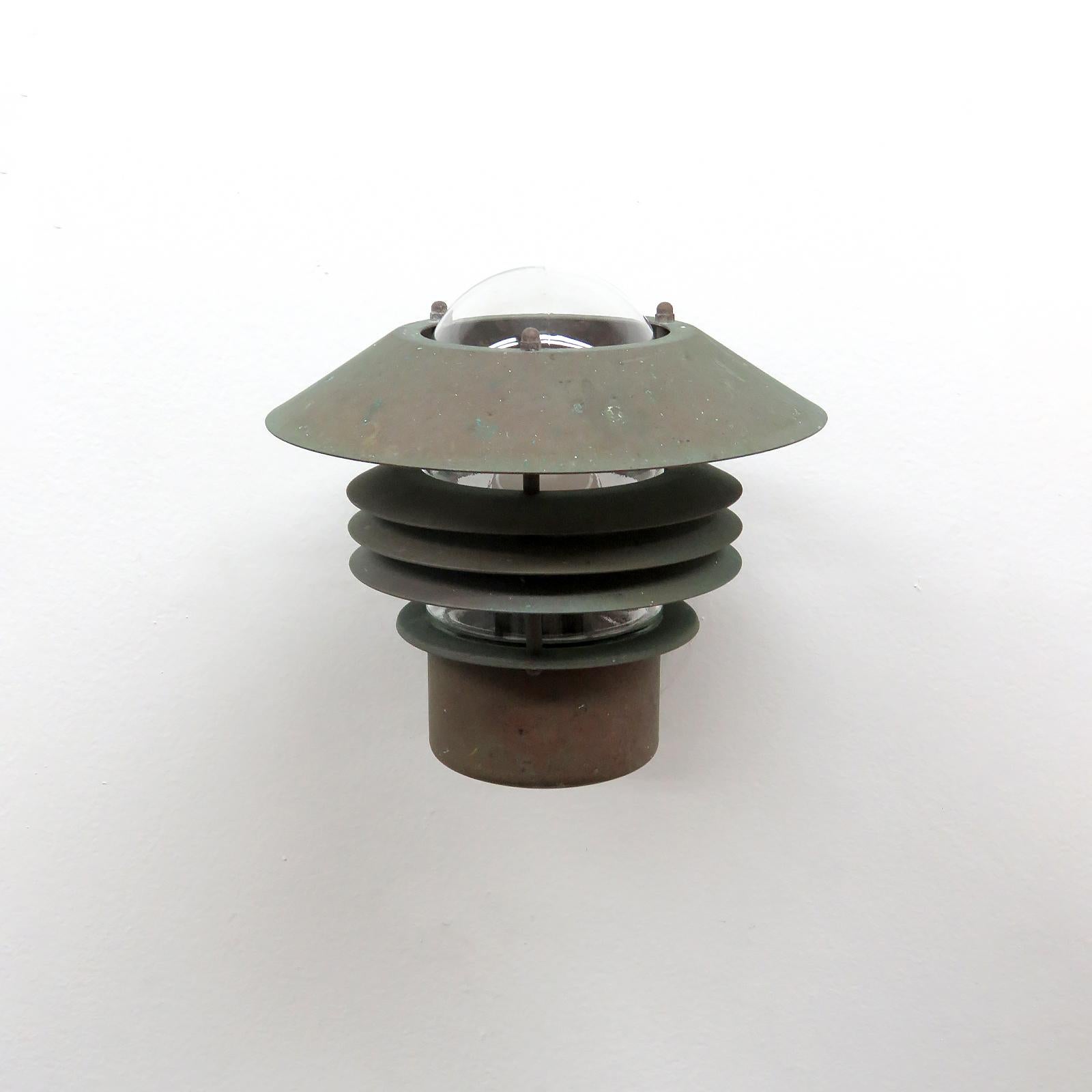 Late 20th Century Danish Copper Wall Lights, 1970 For Sale