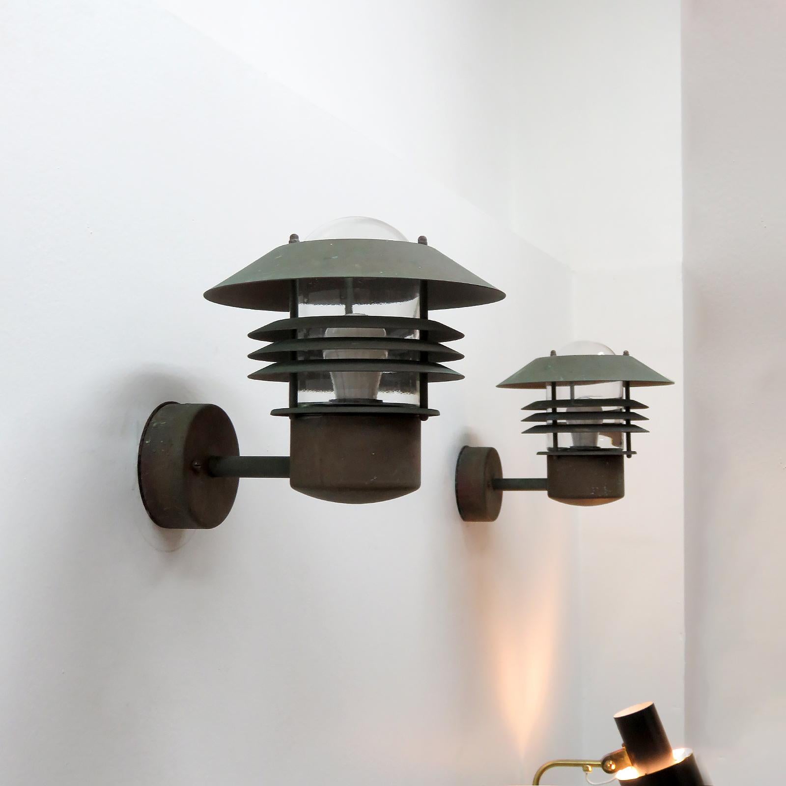 Danish Copper Wall Lights, 1970 For Sale 2