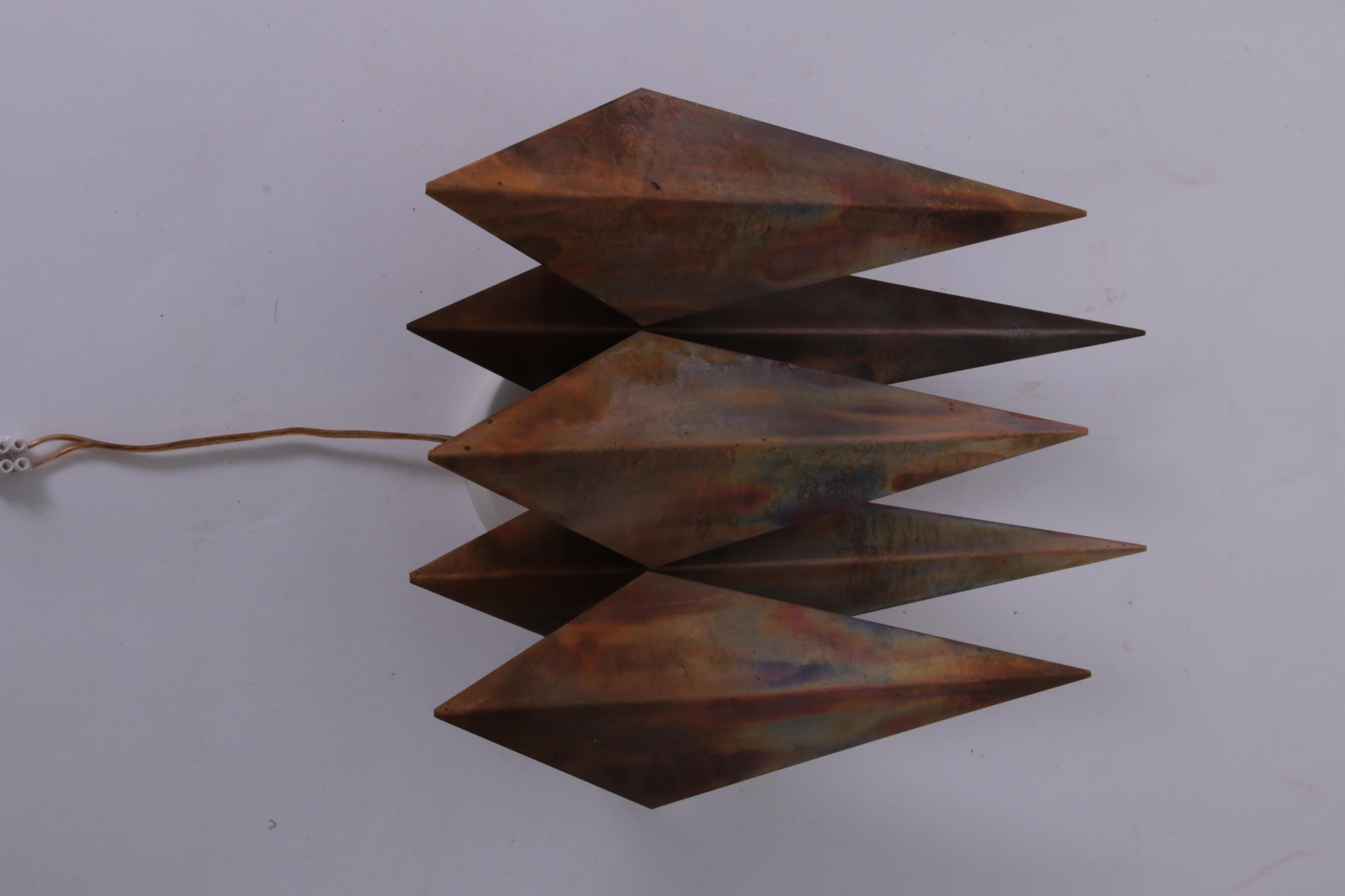 Lampe murale danoise en cuivre de Svend Aage Holm Sorensen 1970 en vente 5