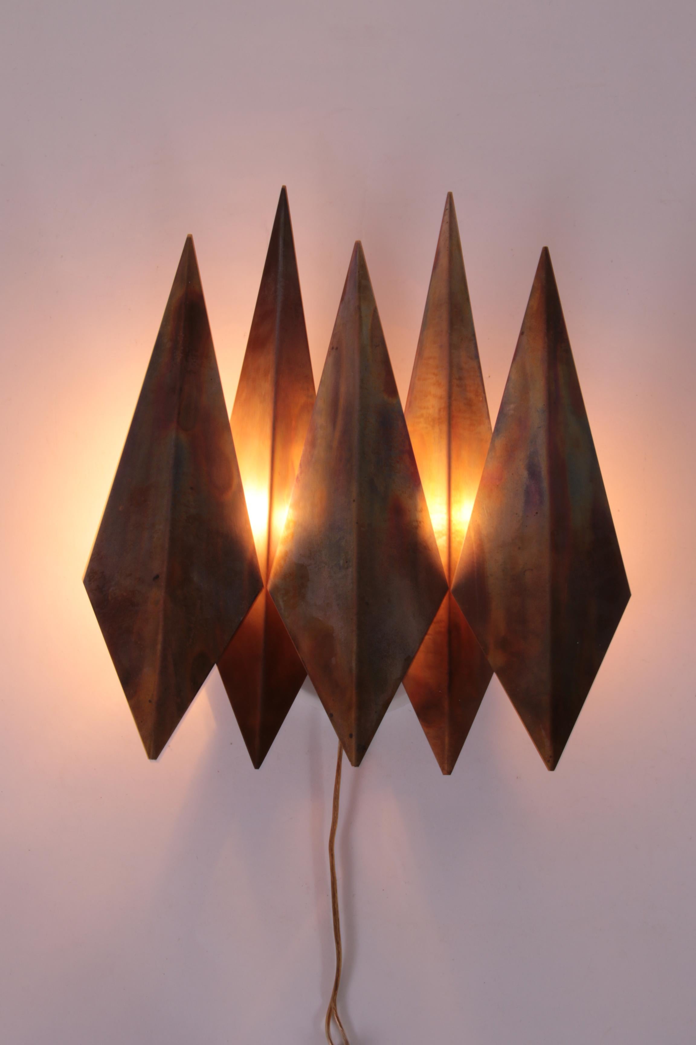Lampe murale danoise en cuivre de Svend Aage Holm Sorensen 1970 en vente 8