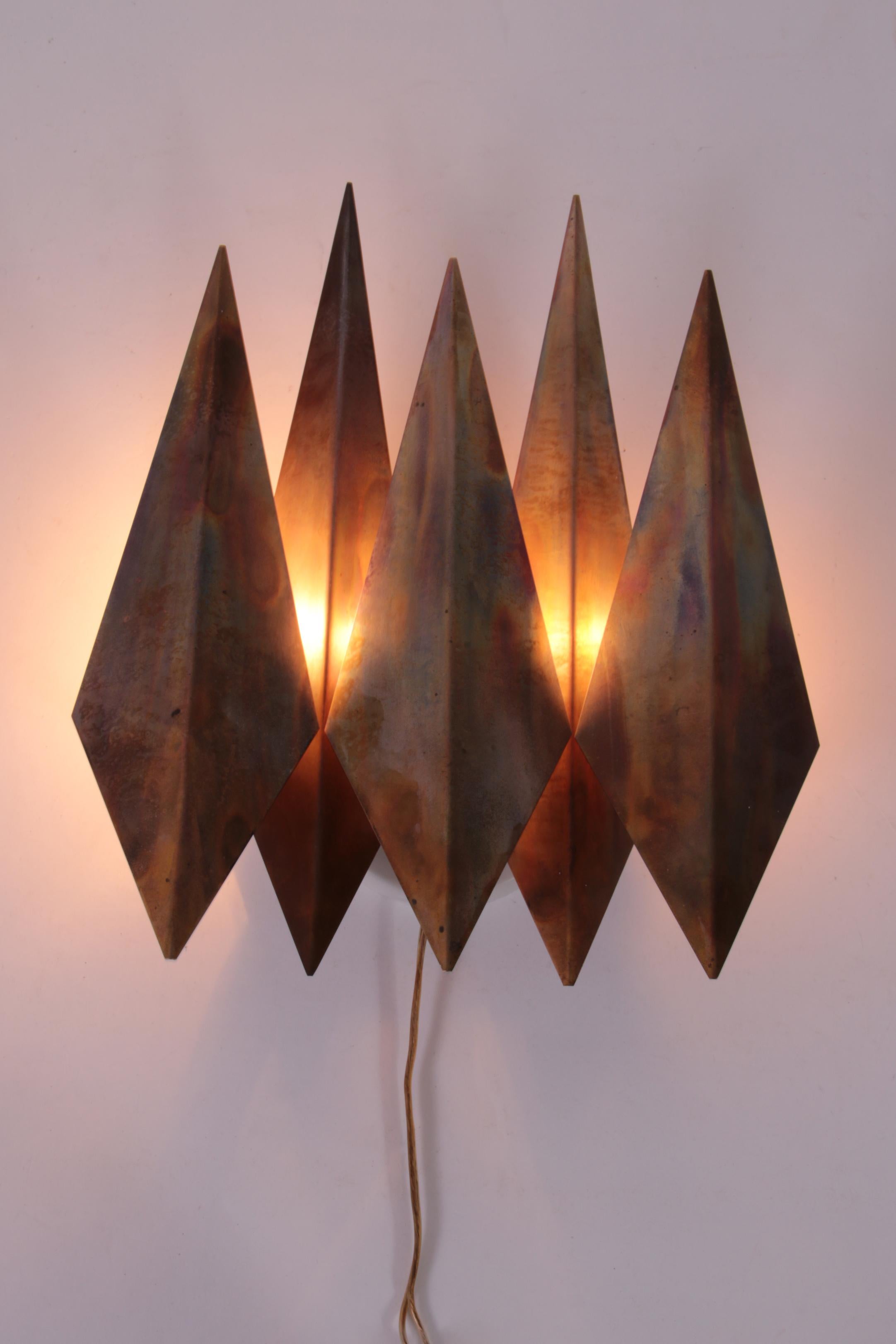 Lampe murale danoise en cuivre de Svend Aage Holm Sorensen 1970 en vente 9