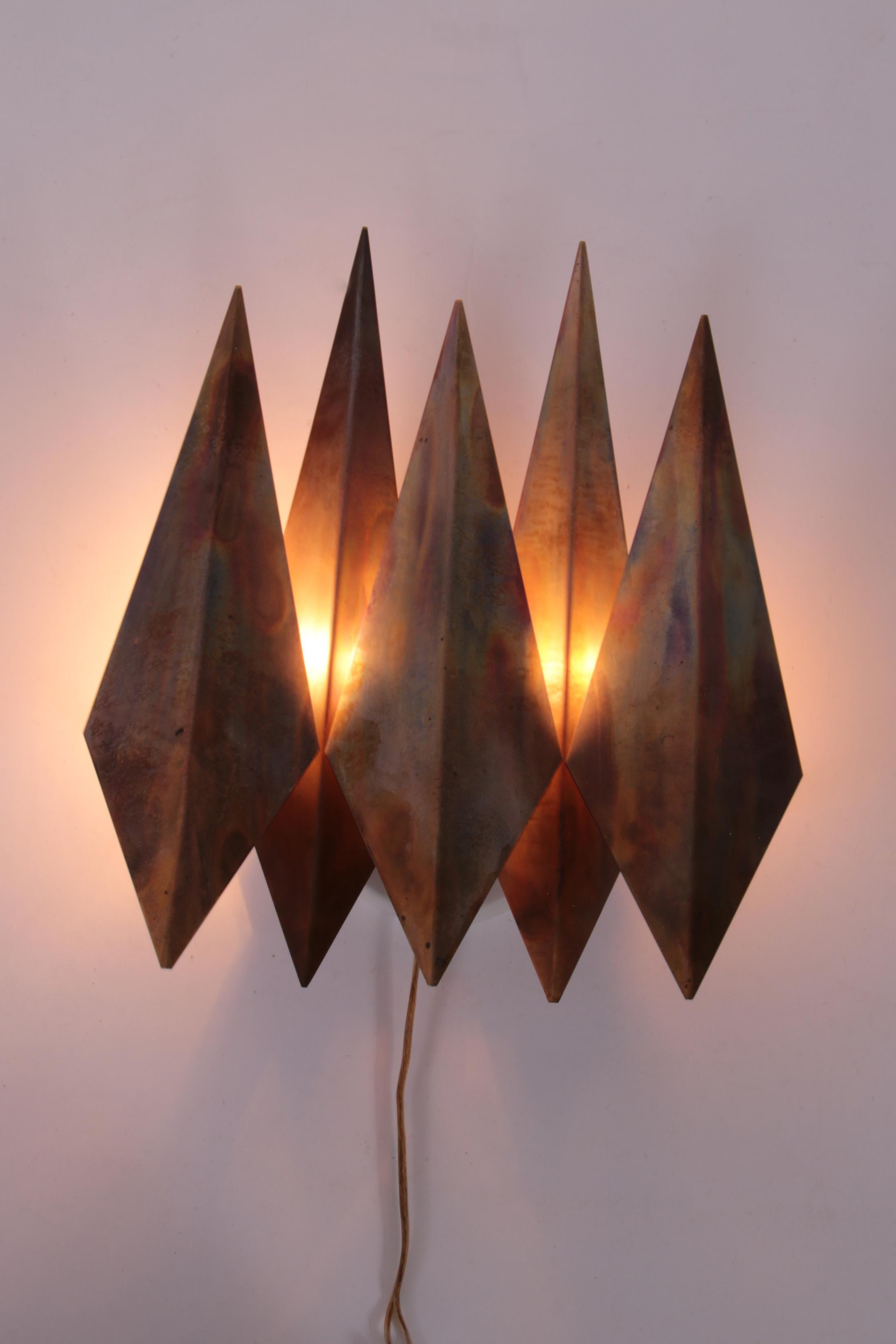 Lampe murale danoise en cuivre de Svend Aage Holm Sorensen 1970 en vente 10