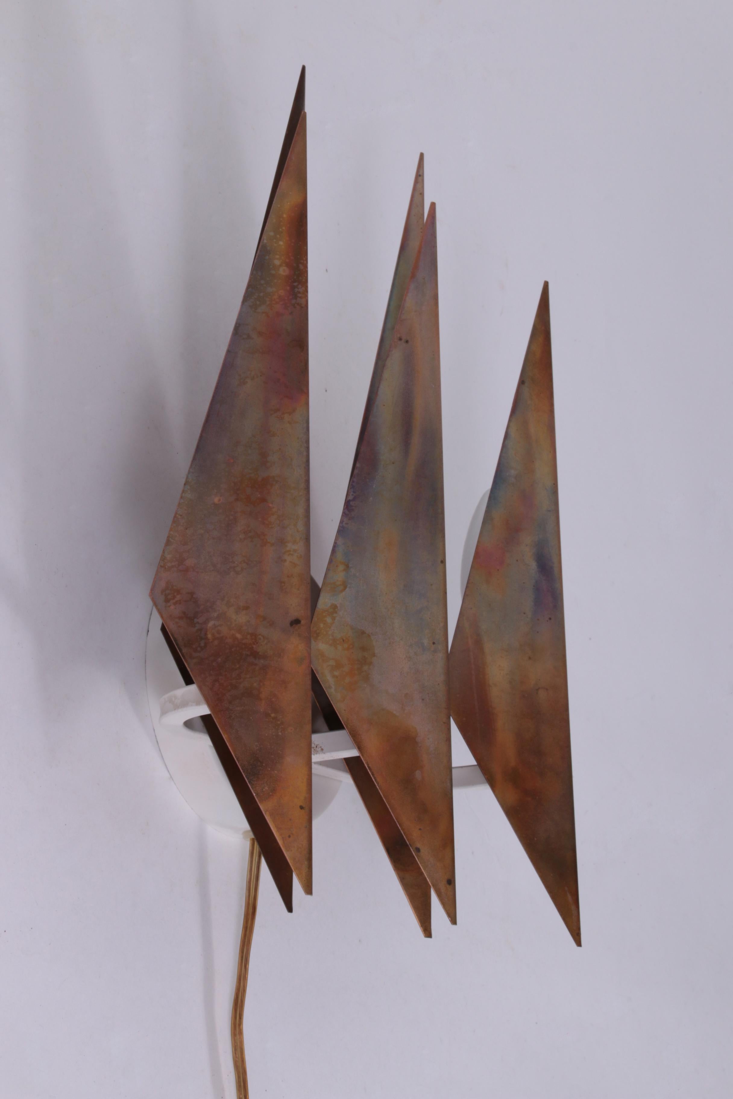 Danois Lampe murale danoise en cuivre de Svend Aage Holm Sorensen 1970 en vente