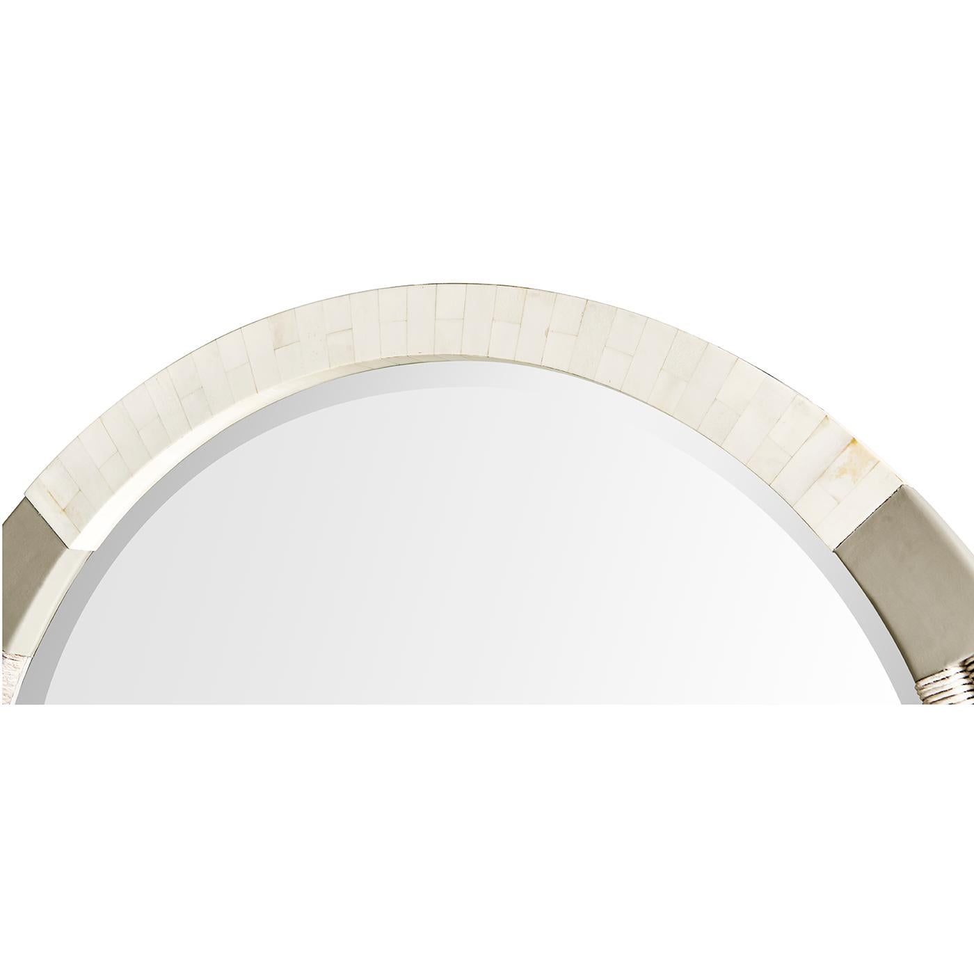 Organique Miroir moderne organique en cordon danois en vente
