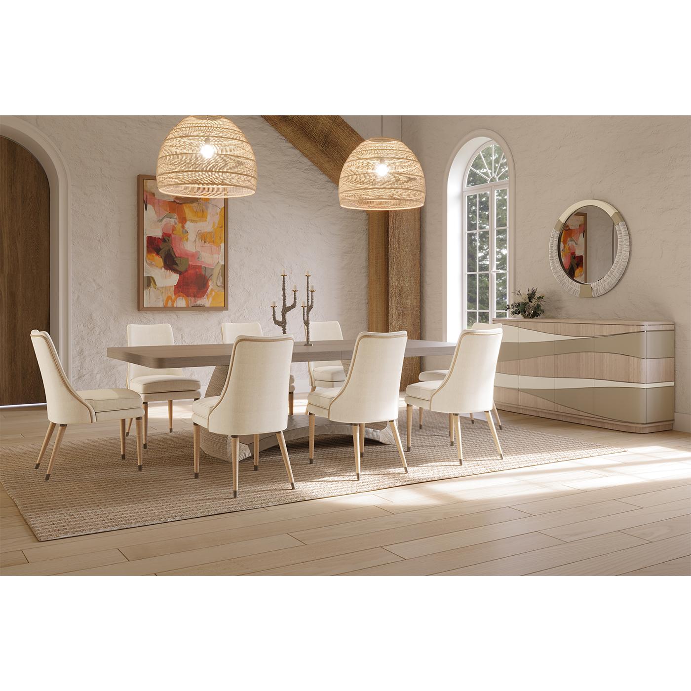 Miroir moderne organique en cordon danois en vente 1