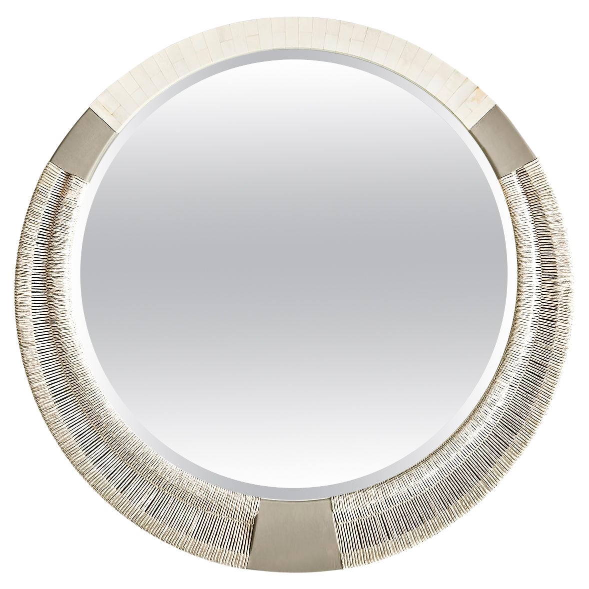 Miroir moderne organique en cordon danois