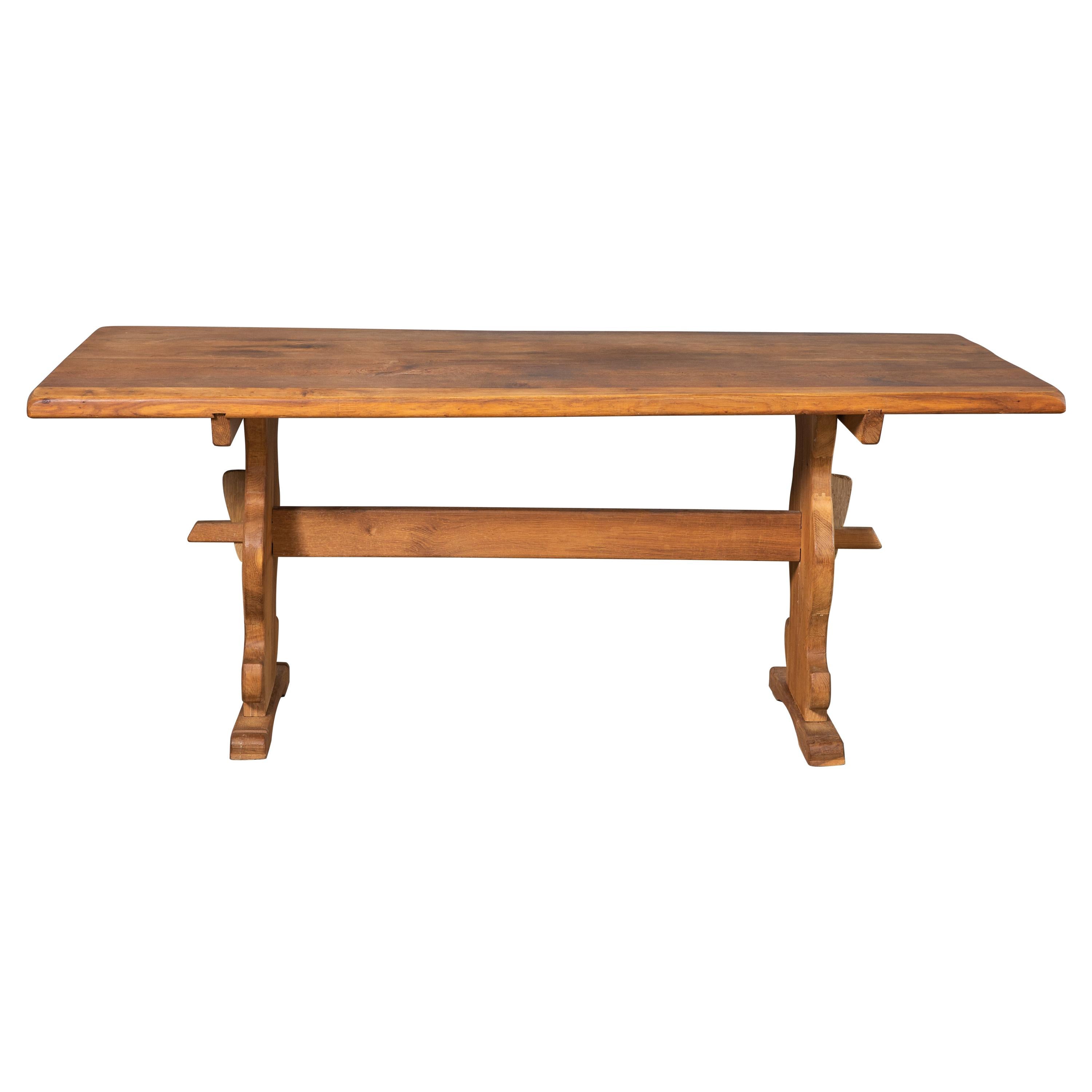 Danish Country Style Dining Table in Oak, ca. Early 1900s