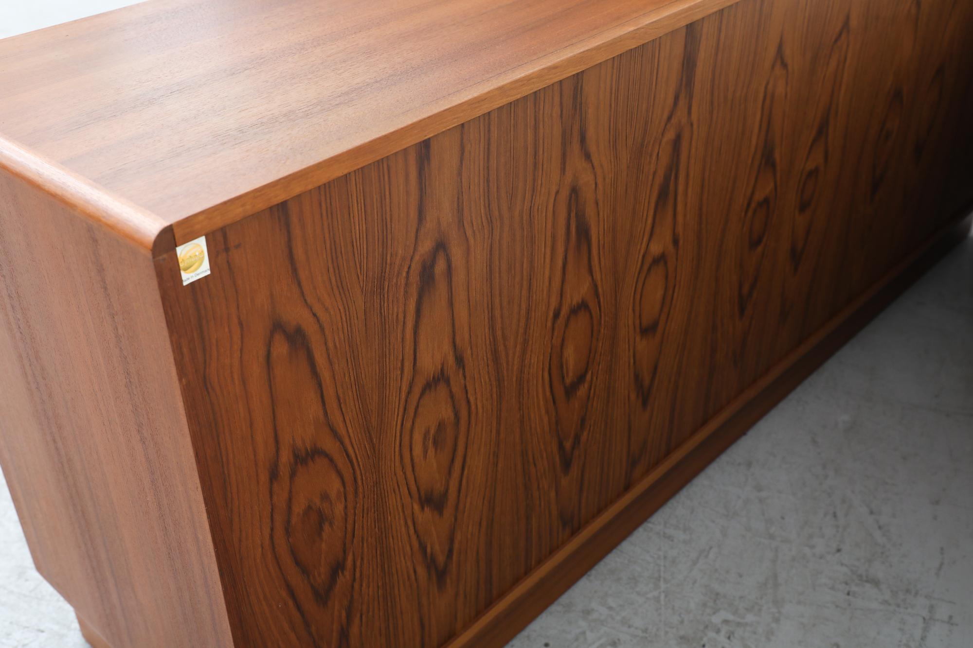 Danish Credenza with Tambour Doors by Dyrlund, 1960s 13