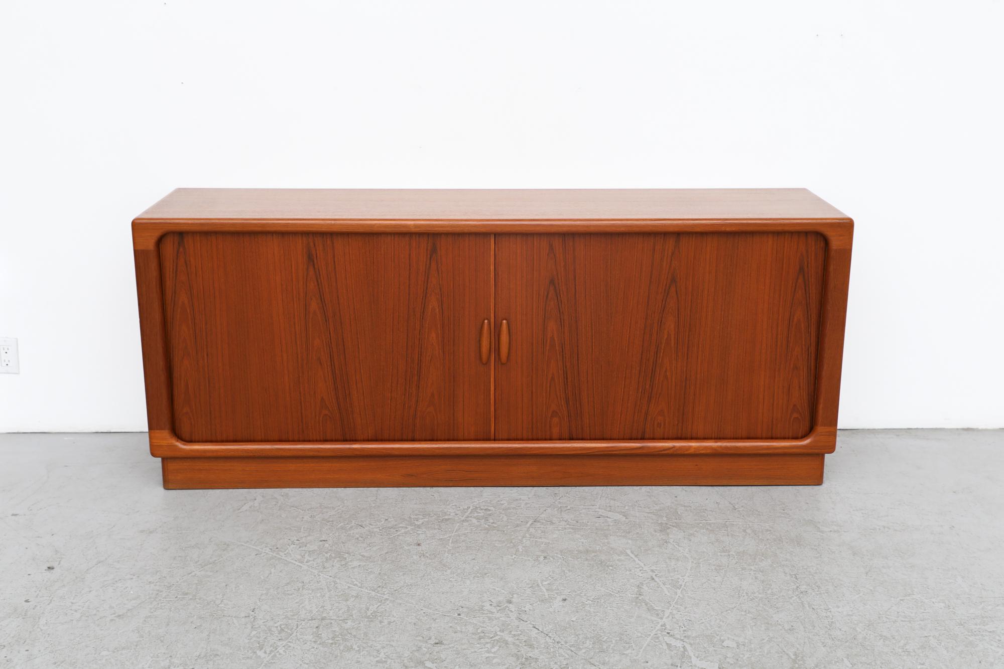 Danish Credenza with Tambour Doors by Dyrlund, 1960s In Good Condition In Los Angeles, CA