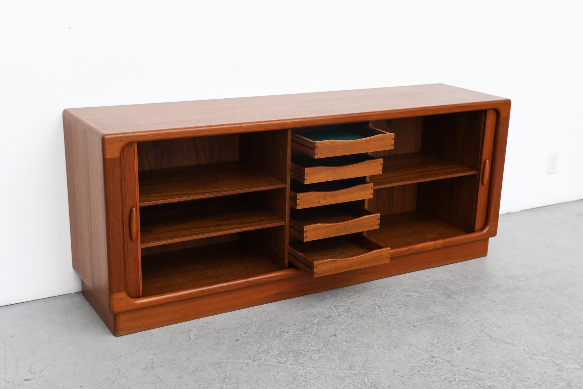 Danish Credenza with Tambour Doors by Dyrlund, 1960s 1