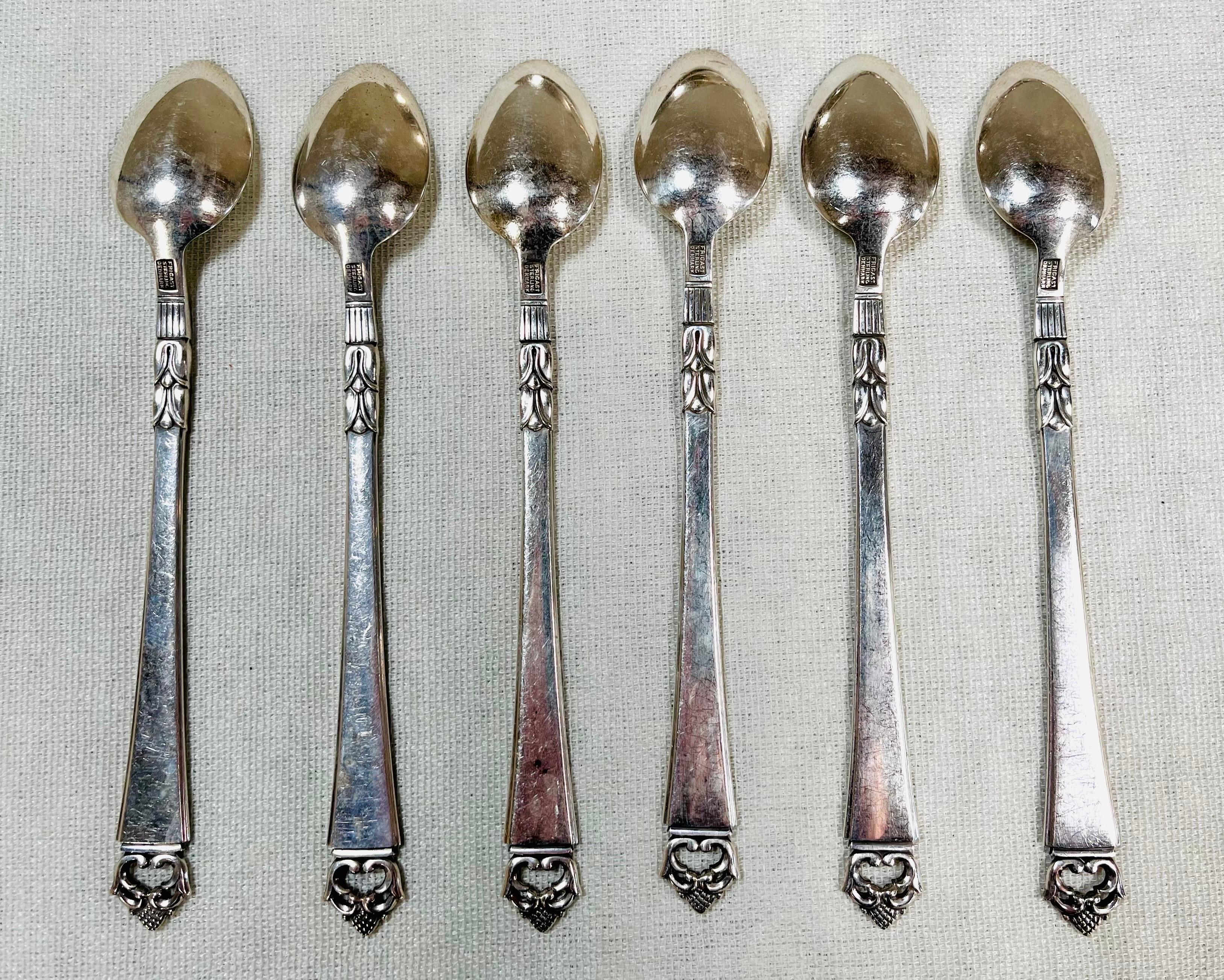 Danish Crown by Frigast Denmark Sterling Silver Flatware Set 26 Pieces 5