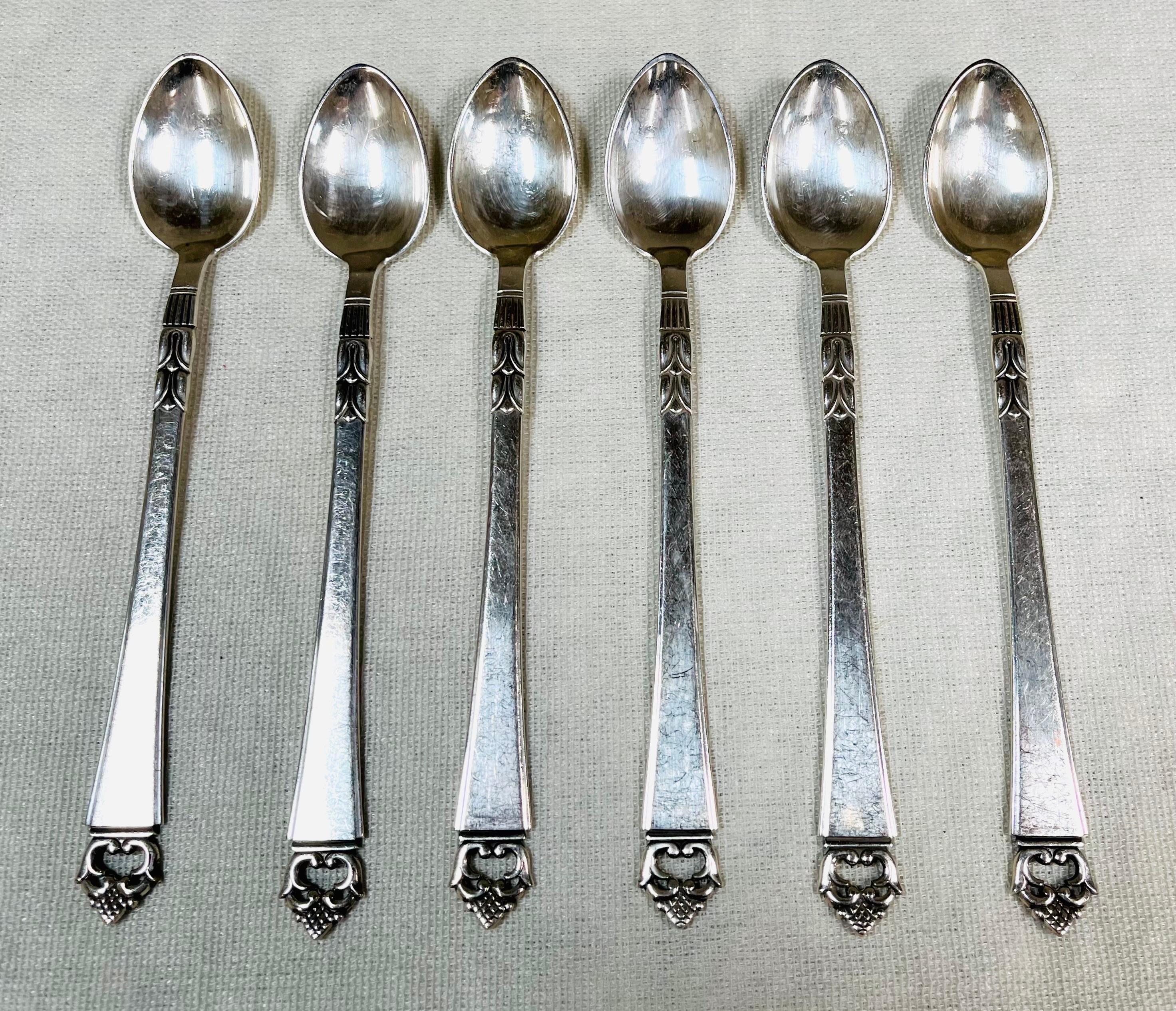 Danish Crown by Frigast Denmark Sterling Silver Flatware Set 26 Pieces In Good Condition In Southampton, NJ