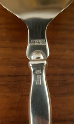 Danish crown cake server sterling silver