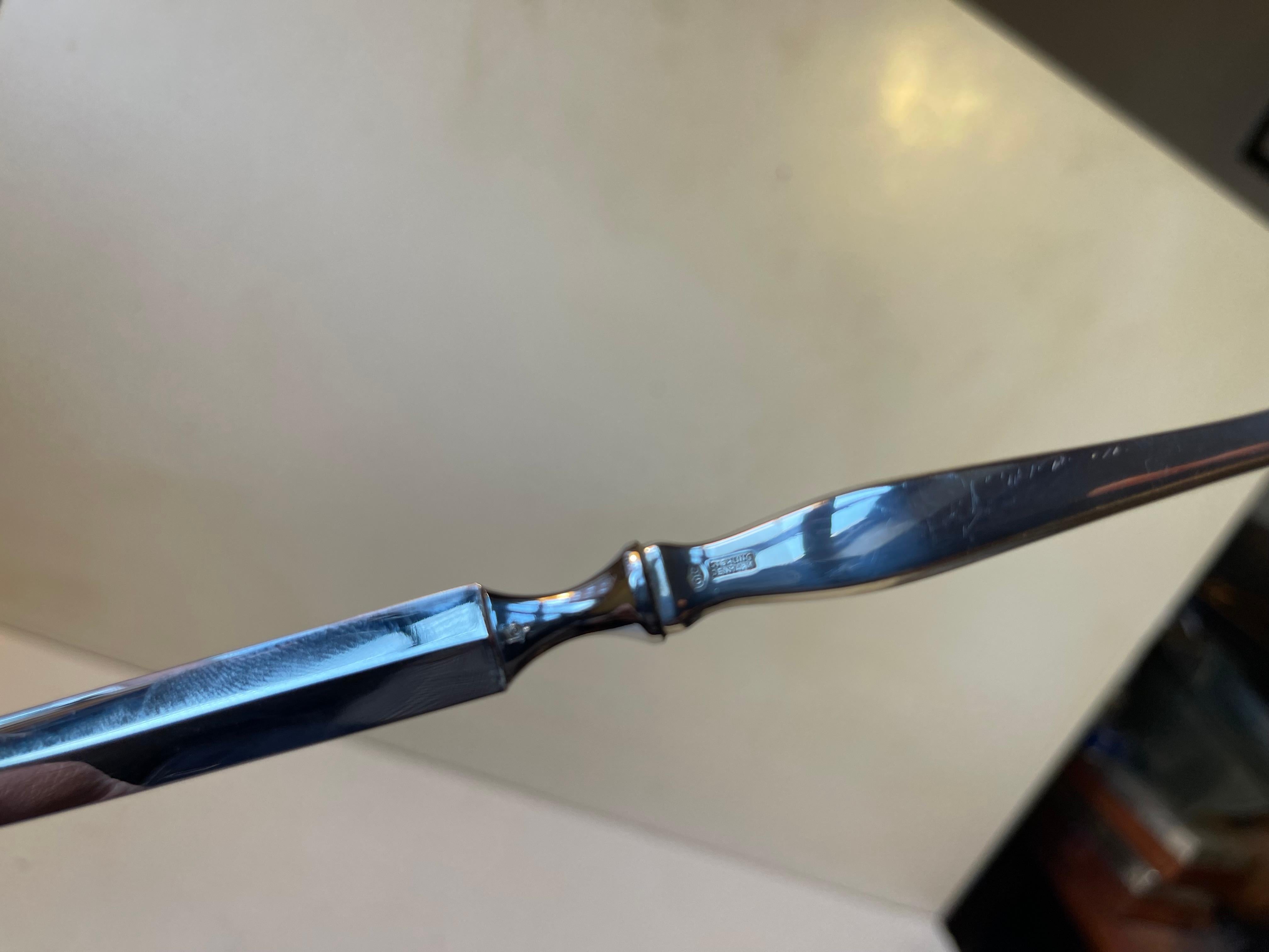 Dänischer Kronen-Brieföffner aus Sterlingsilber, 1930er Jahre (Silber) im Angebot