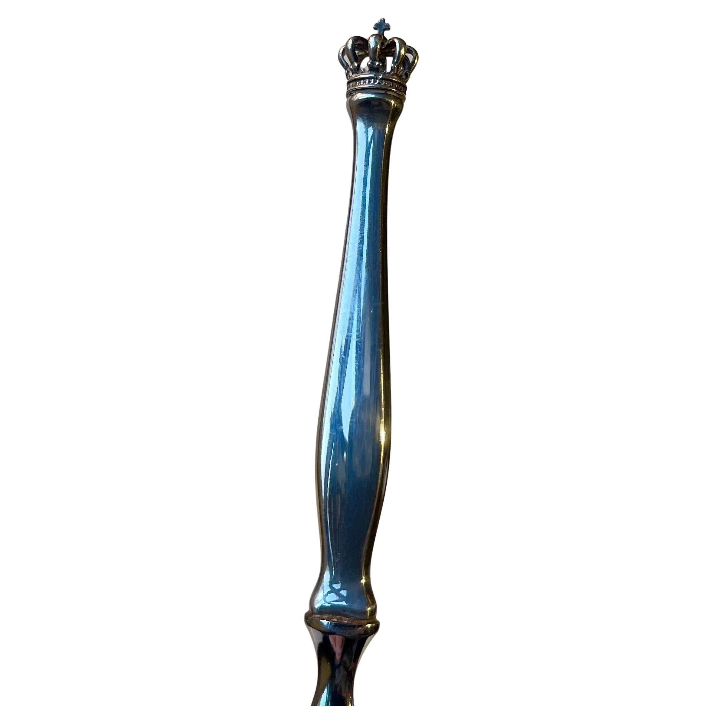 Danish Crown Letter Opener in Sterling Silver, 1930s