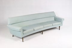 Danish Curved 4 Seater Sofa by Kurt Østervig, 1960s