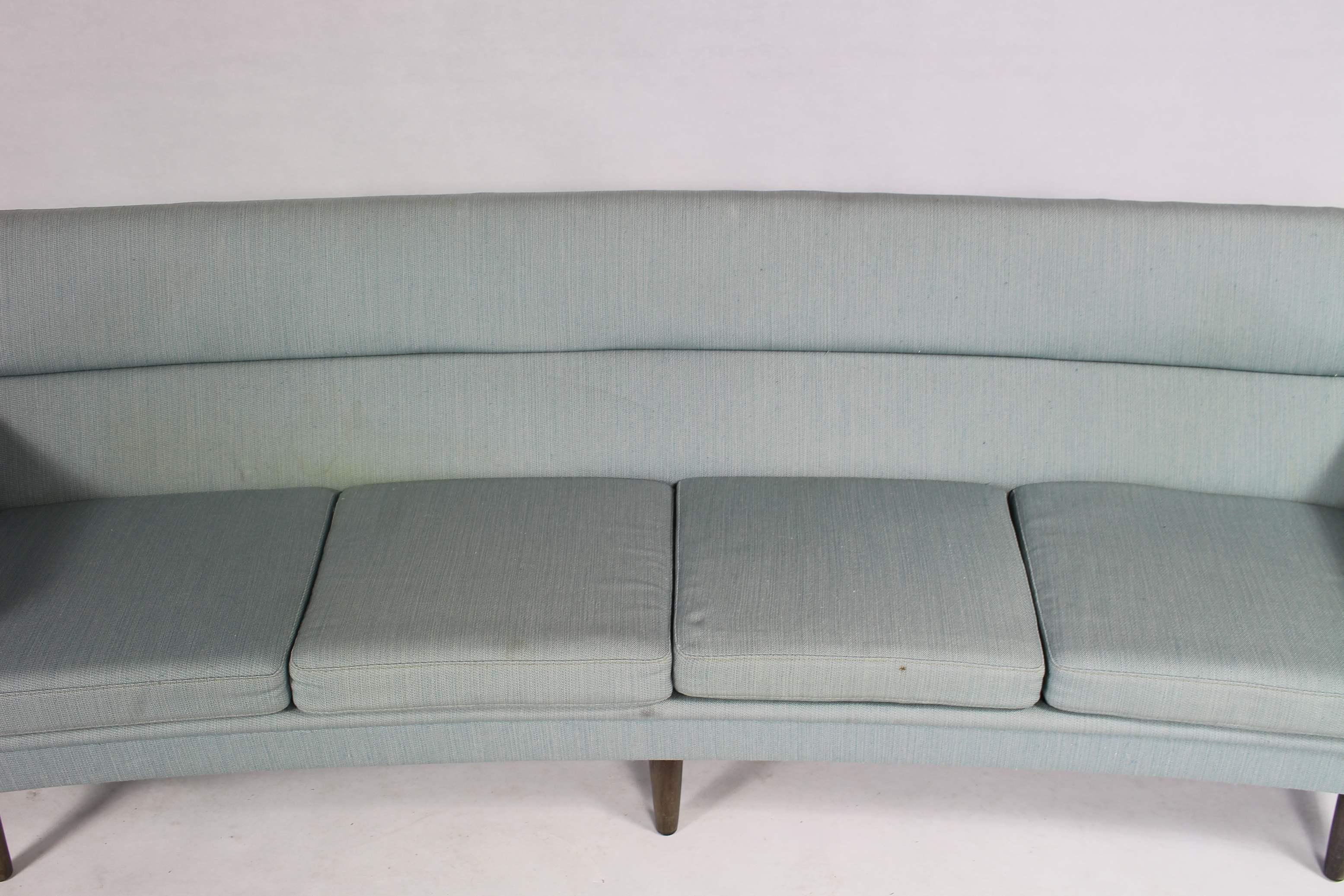 Danish Curved 4 Seater Sofa by Kurt Østervig, 1960s For Sale 2