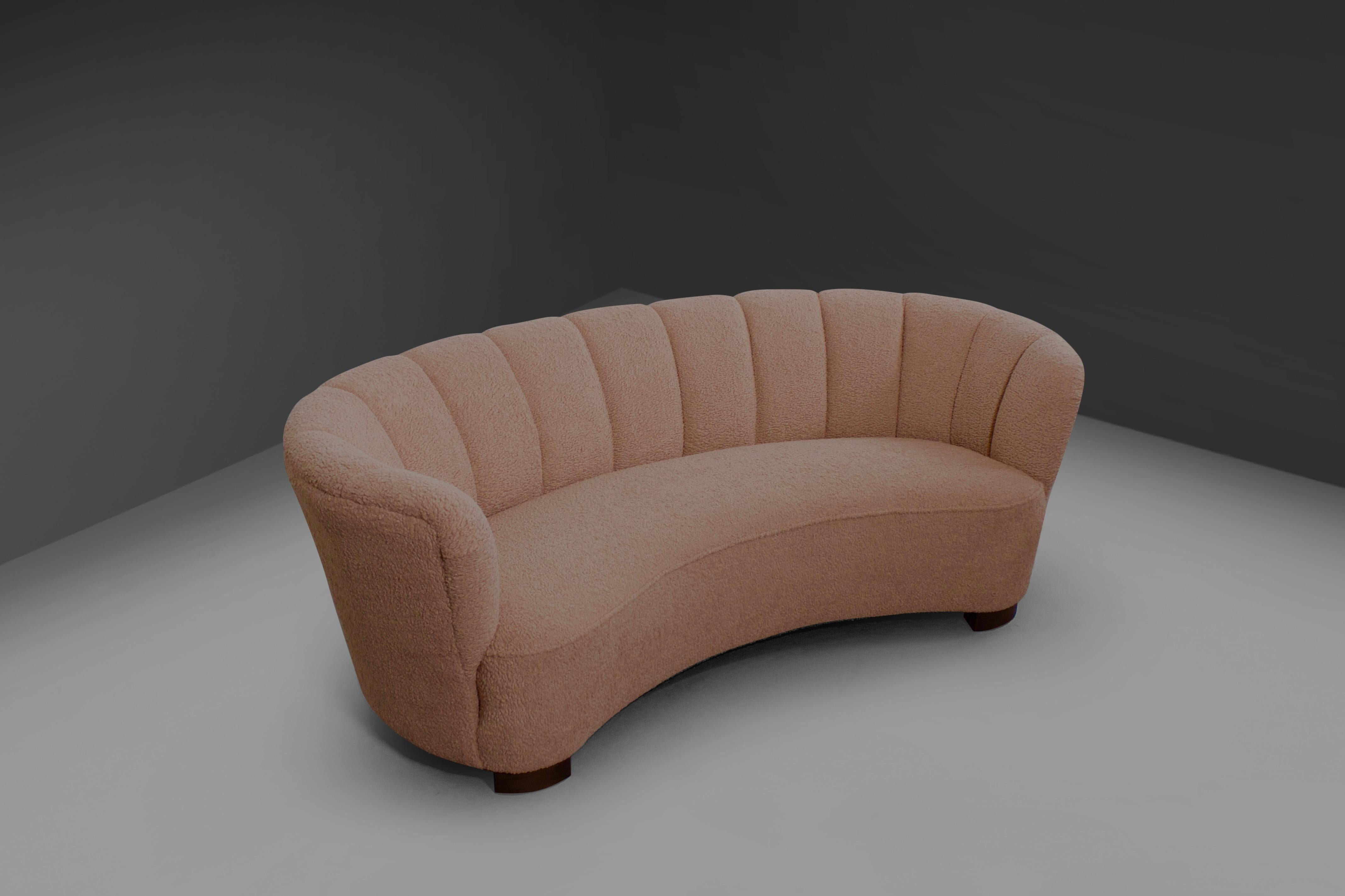pink wool sofas