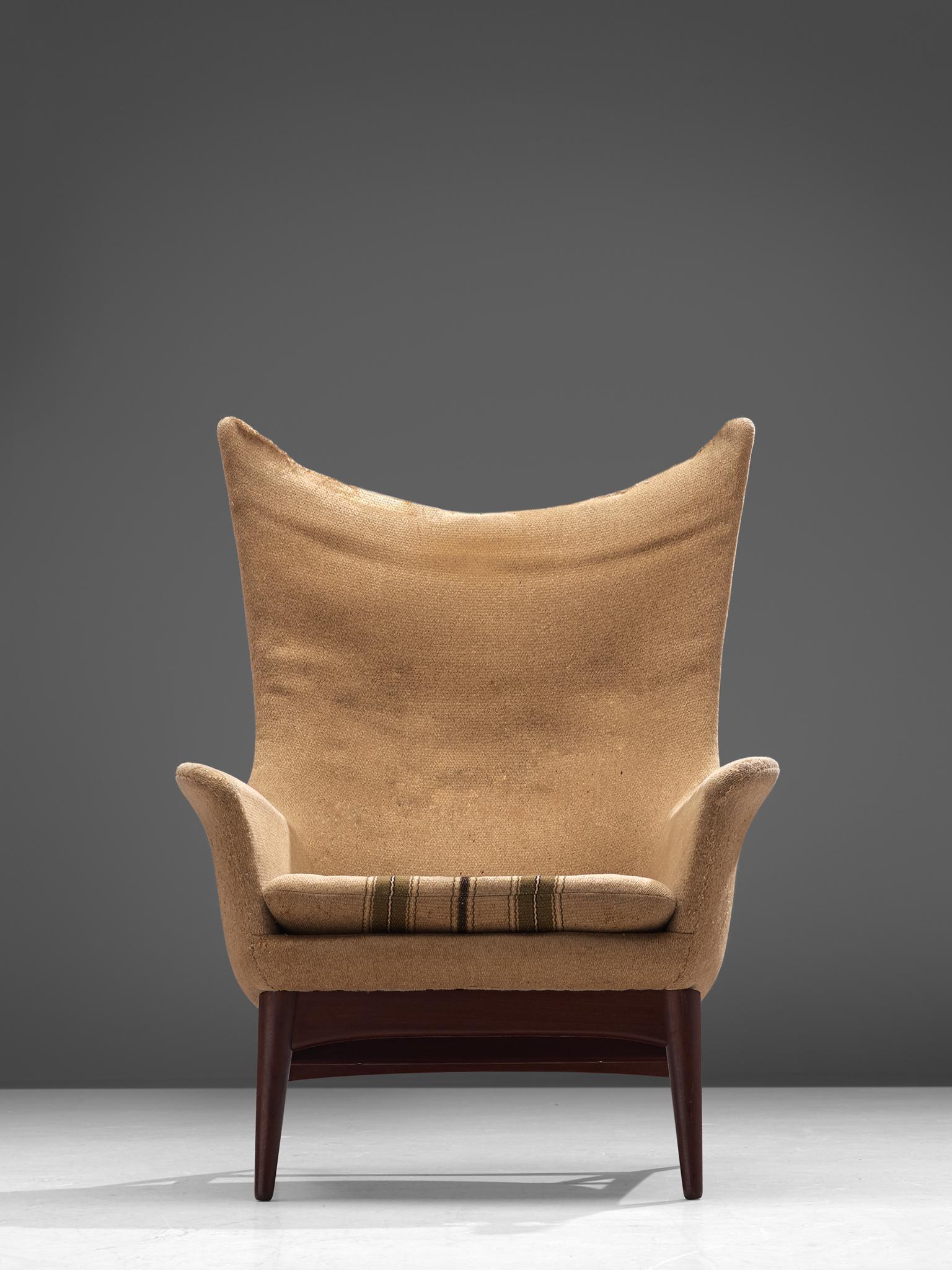 Mid-20th Century Danish Customizable Egg Lounge Chair in Teak