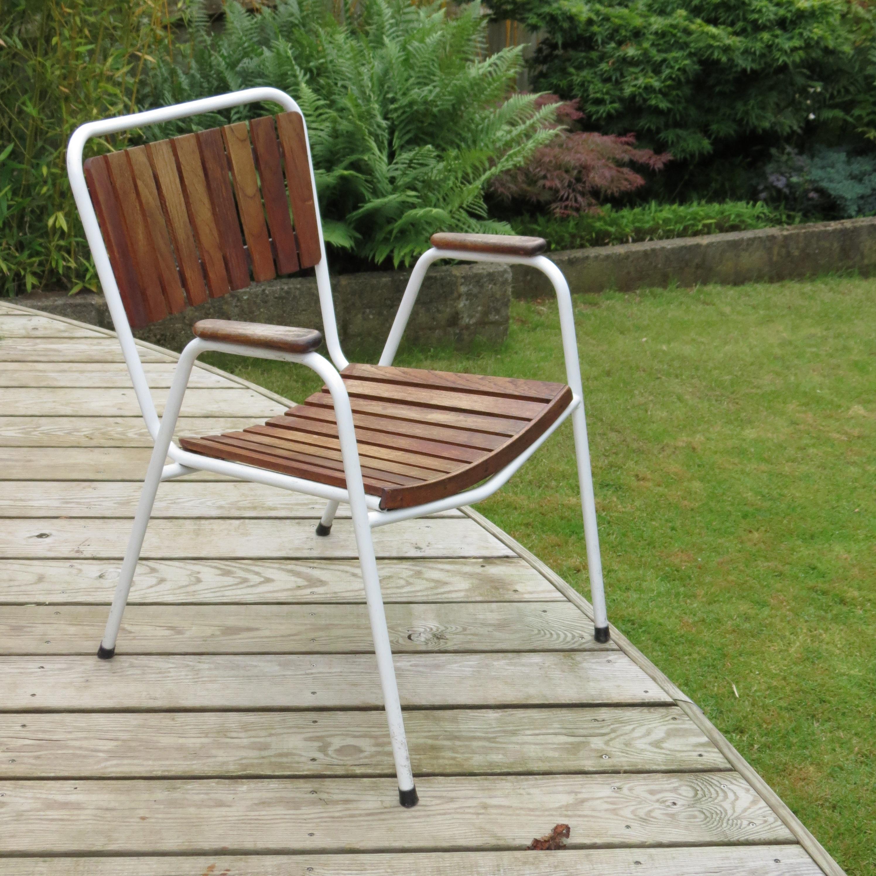 20th Century Danish Daneline Garden Chairs in Teak Set of 4