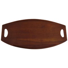 Danish Dansk Design Denmark Large Midcentury Teak Tray by Jens Quistgaard, 1950s