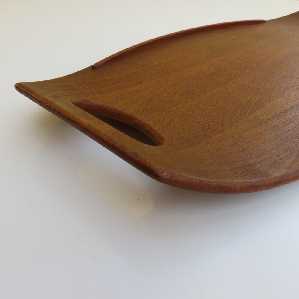 Danish Dansk Design Denmark Large Teak Tray by Jens Quistgaard, 1950s 2