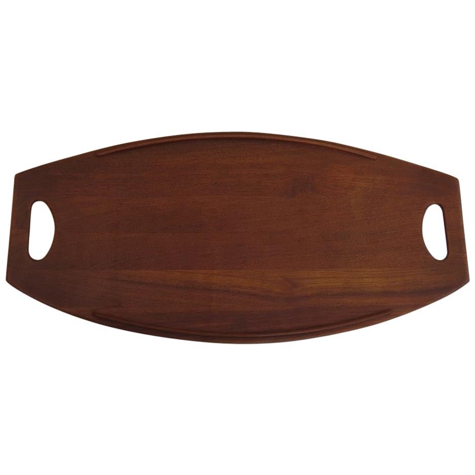 Danish Dansk Design Denmark Large Teak Tray by Jens Quistgaard, 1950s