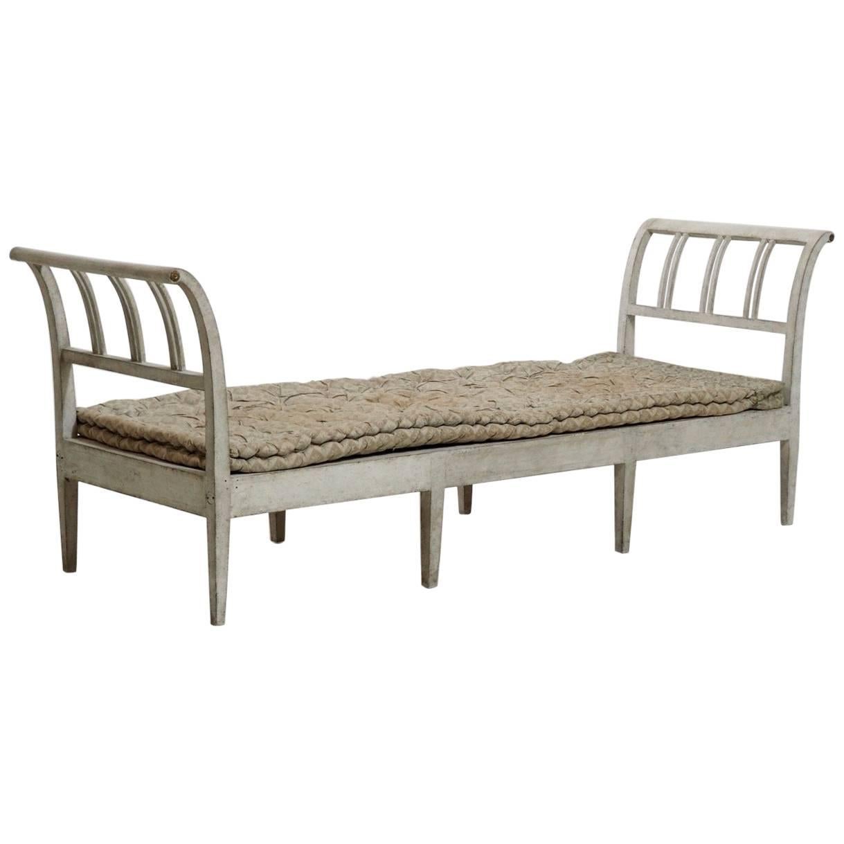 Danish Daybed or Bench with Cushion, circa 1810