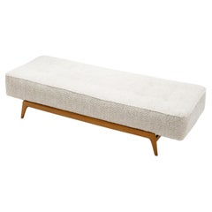 Danish Daybed Upholstered in Bouclé Fabric, Denmark ca 1970s