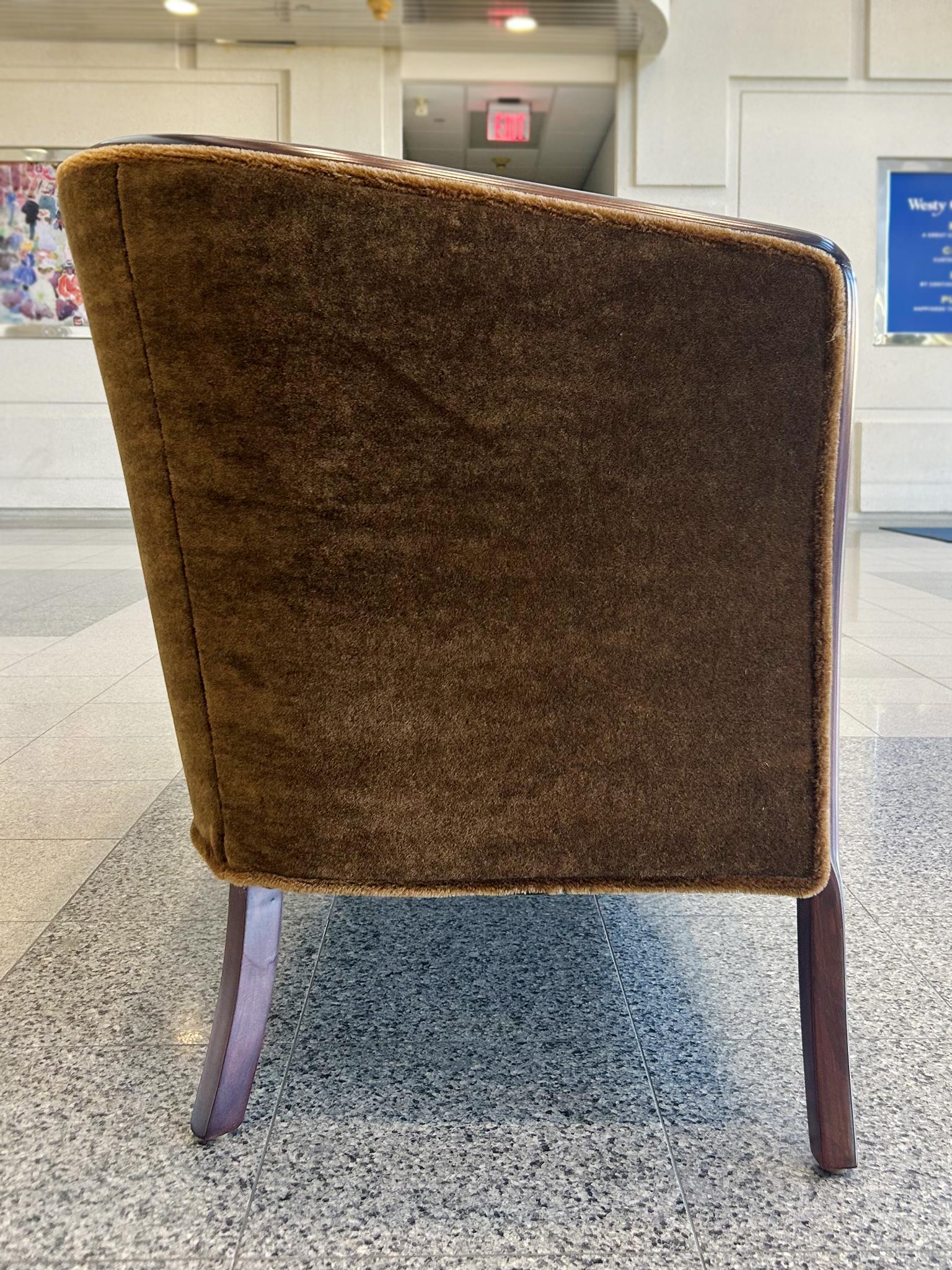 Fait main Canapé en acajou de style déco danois en vente