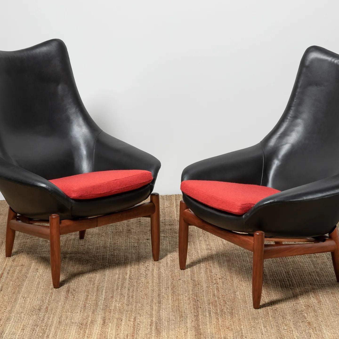 Product Description Title:
Danish Deluxe was founded in Melbourne in the 1950s and is responsible for designing and manufacturing high-end Danish styled furniture with an Australian twist

A beautiful set two matching high back armchairs (price is