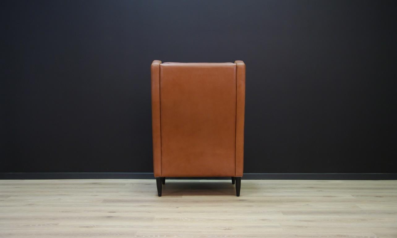 Late 20th Century Danish Design Armchair Leather Retro Classic