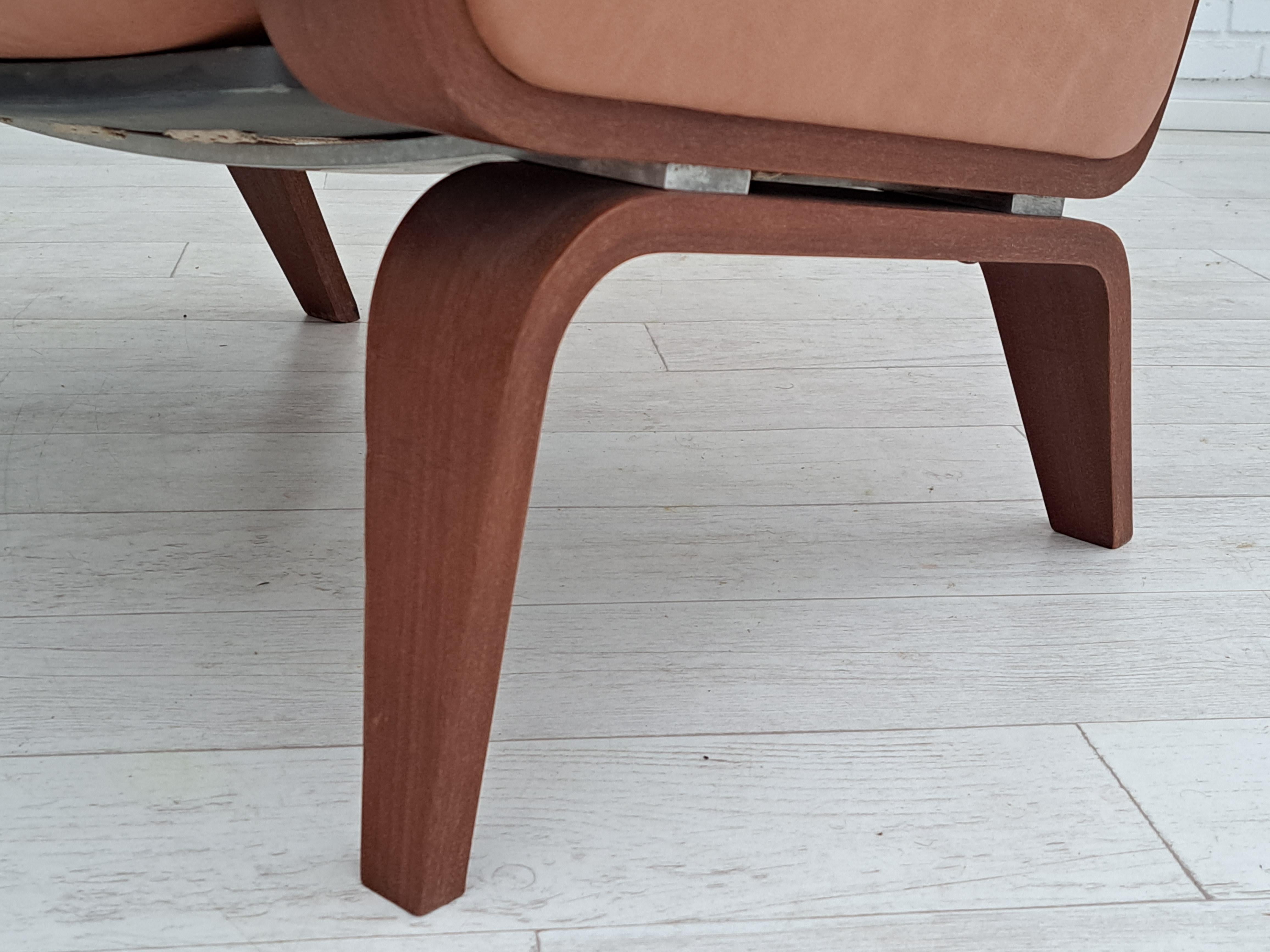 Scandinavian Modern Danish Design by H.J.Wegner, GE501A, 70s, Teak Wood, Leather