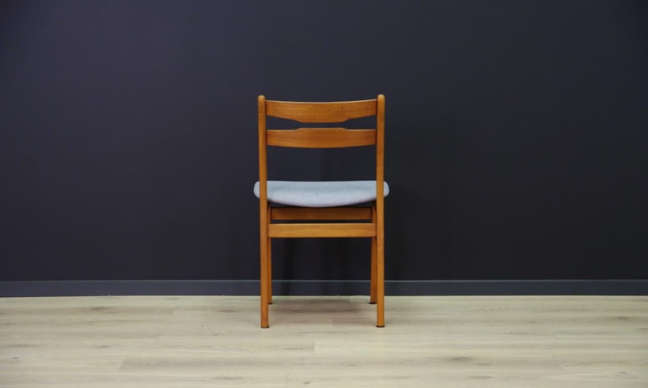 Fabric Danish Design Chairs Teak 1960-1970 Retro