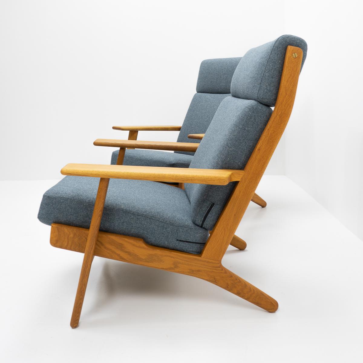 Poltrone classiche di design danese GE 290 di Hans Wegner per Getama, anni '60 In condizioni buone in vendita a Renens, CH