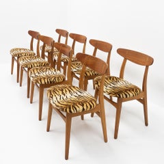 Danish Design Classic Hans Wegner CH30 Chairs in Teak, 1960s, Set of 8