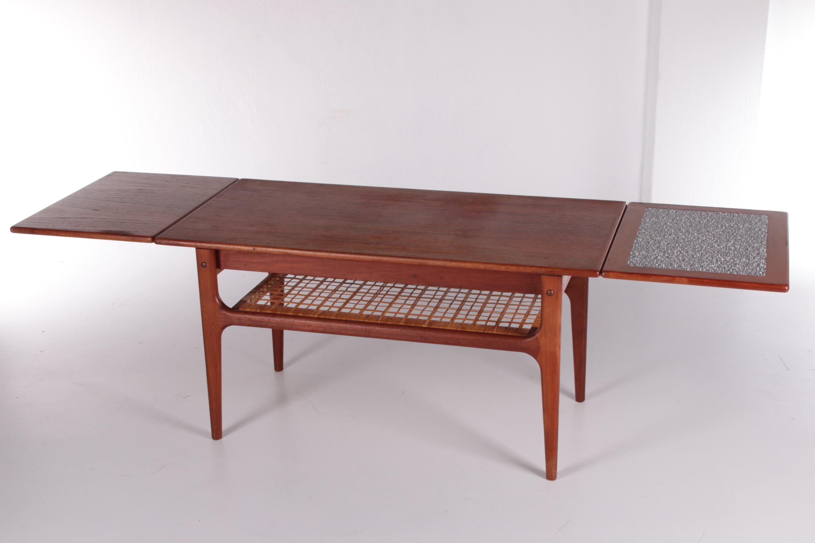 Wicker Danish Design Coffee Table made by Trioh Denmark For Sale
