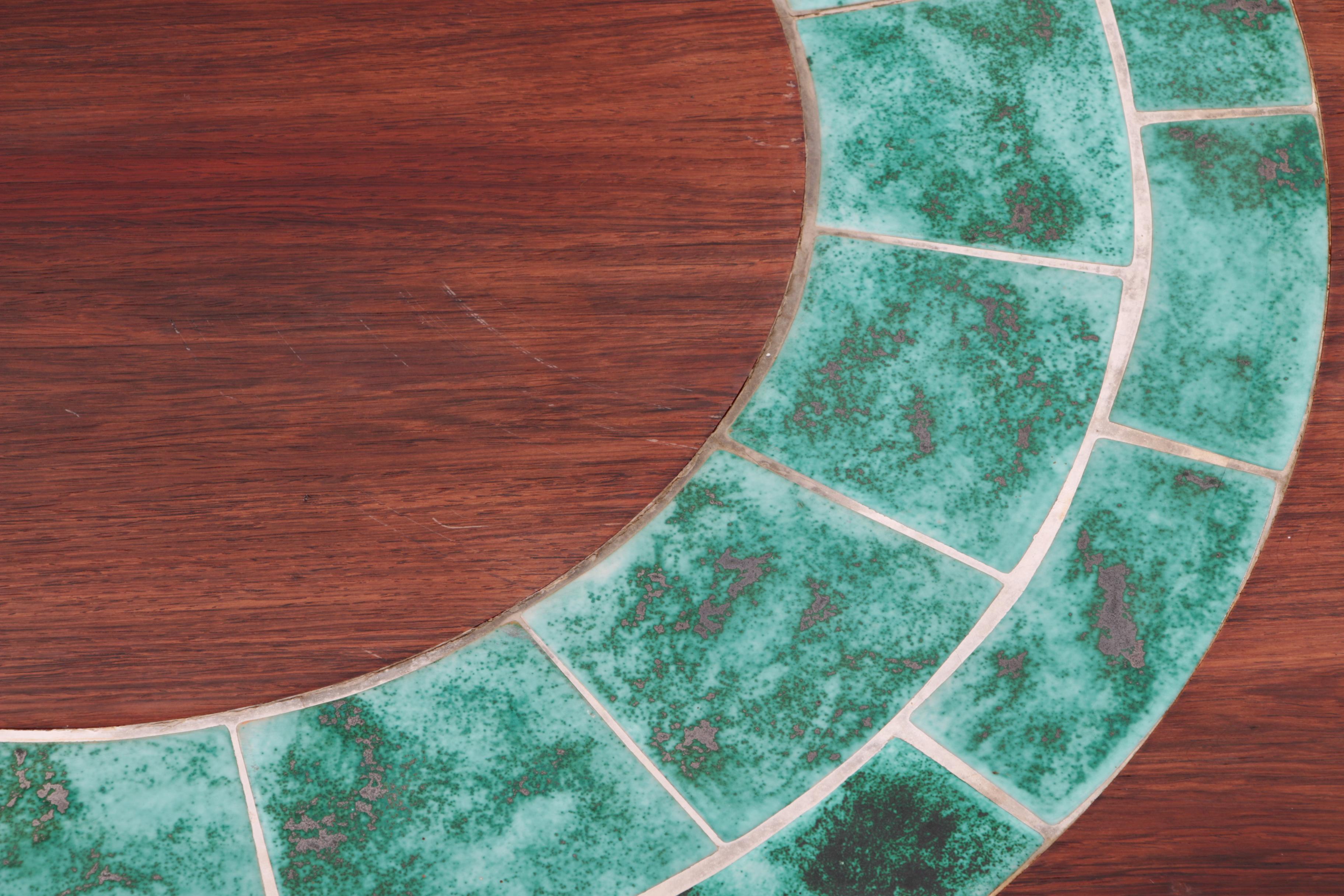 Table basse de design danois avec carreaux de céramique, 1960 en vente 2