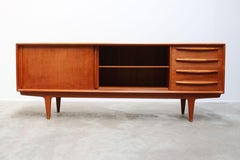 Danish Design Credenza / Sideboard by Bernhard Pedersen in Teak 1950 Brown Beige